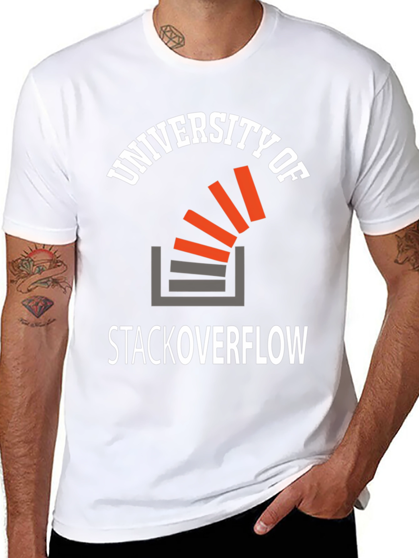 University of Stack Overflow Black T-Shirt