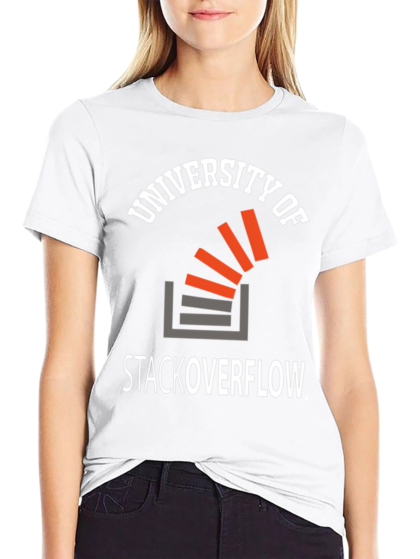 University of Stack Overflow Black T-Shirt