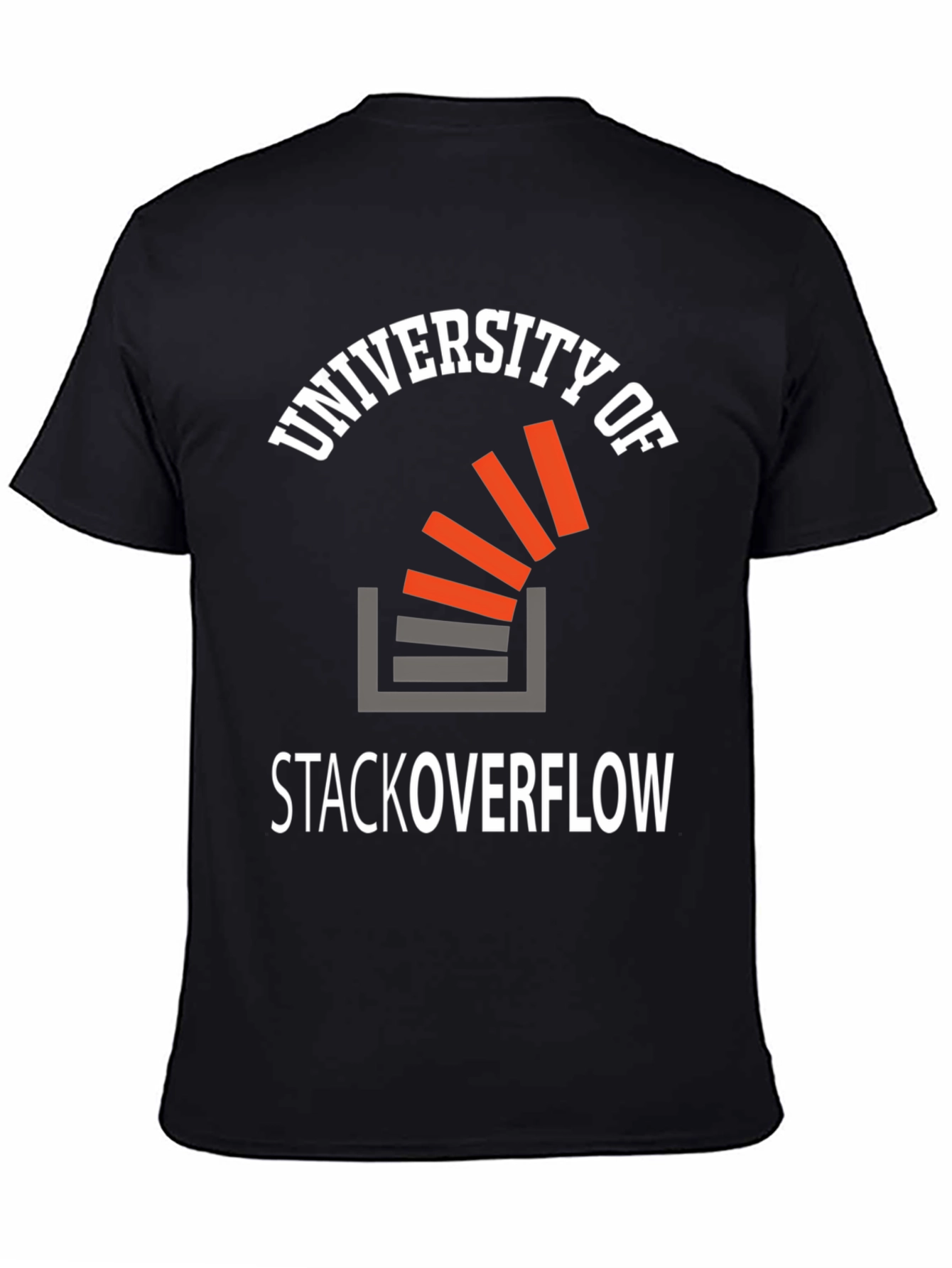University of Stack Overflow Black T-Shirt