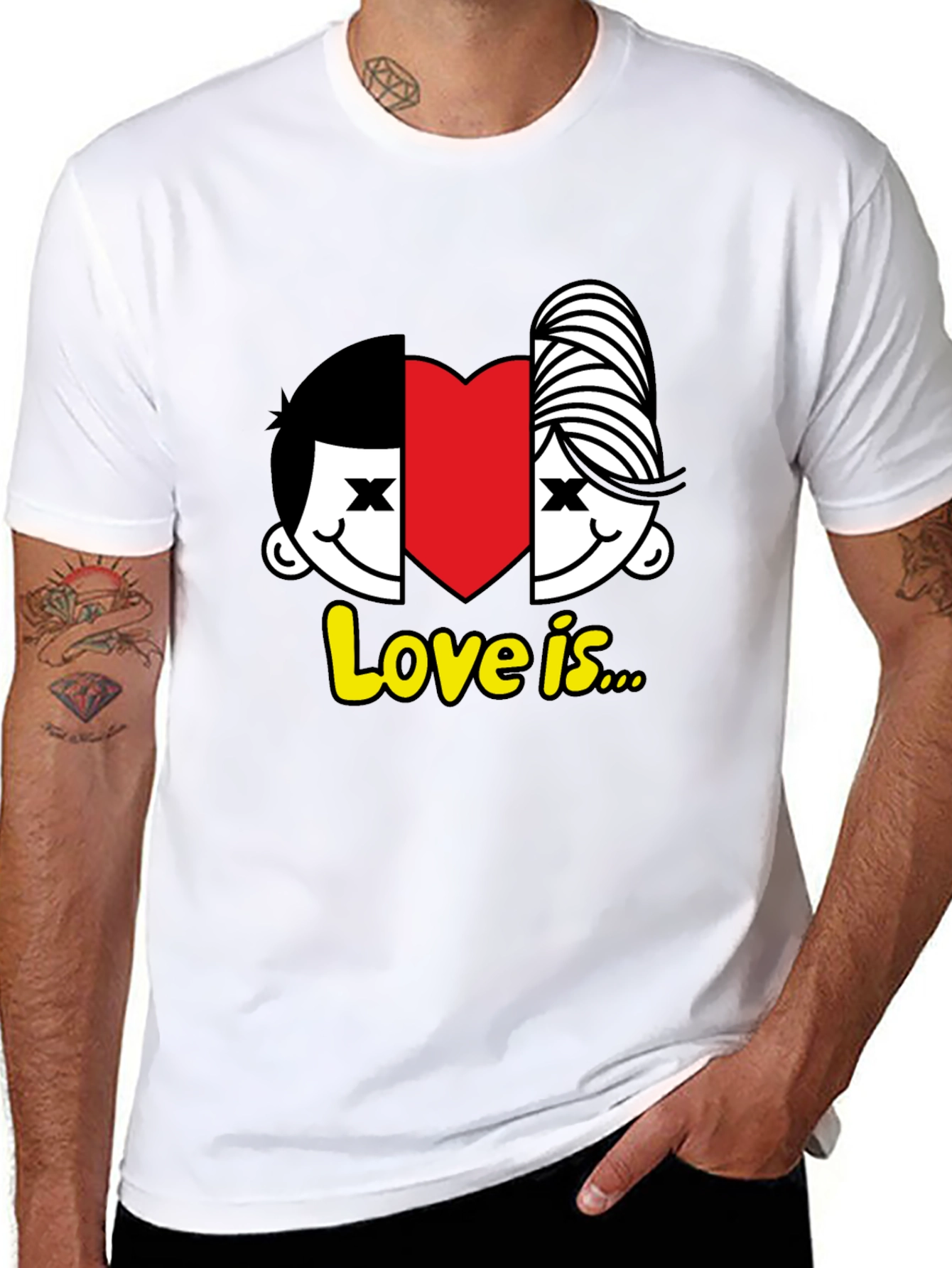 Love is... T-Shirt - Cute Couple Tee