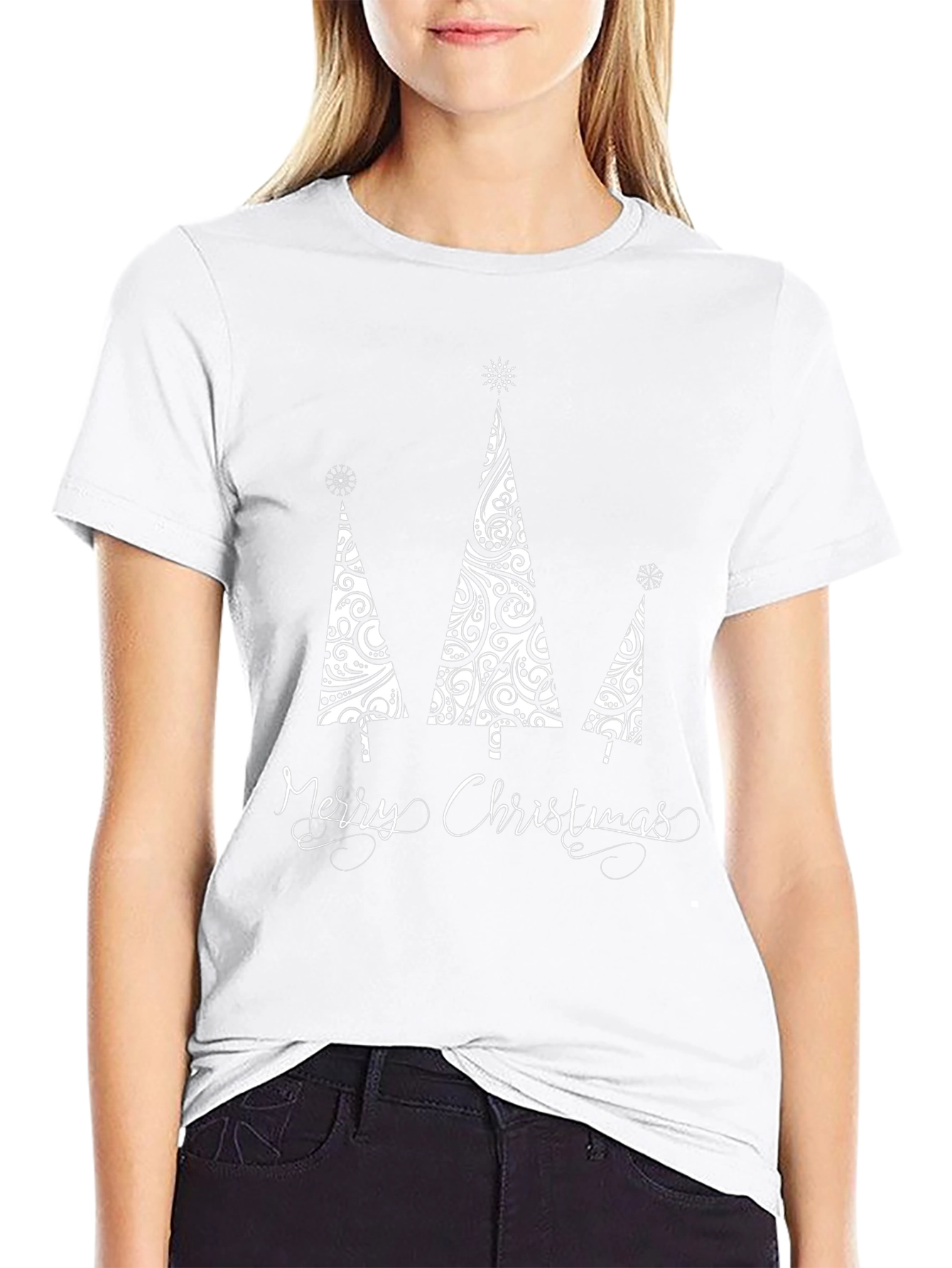 Merry Christmas Tree Graphic Tee