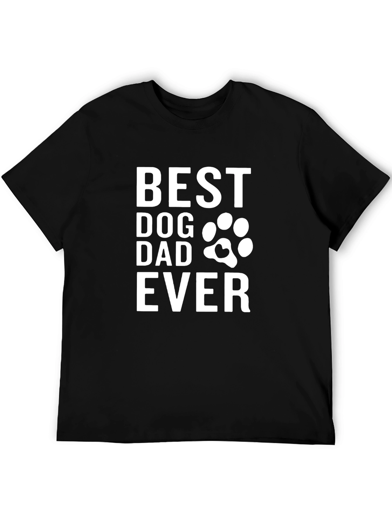 Best Dog Dad Ever T-Shirt | Funny Dog Dad Tee | Paw Print Shirt | Dog Lover Gift | Free Shipping $50+