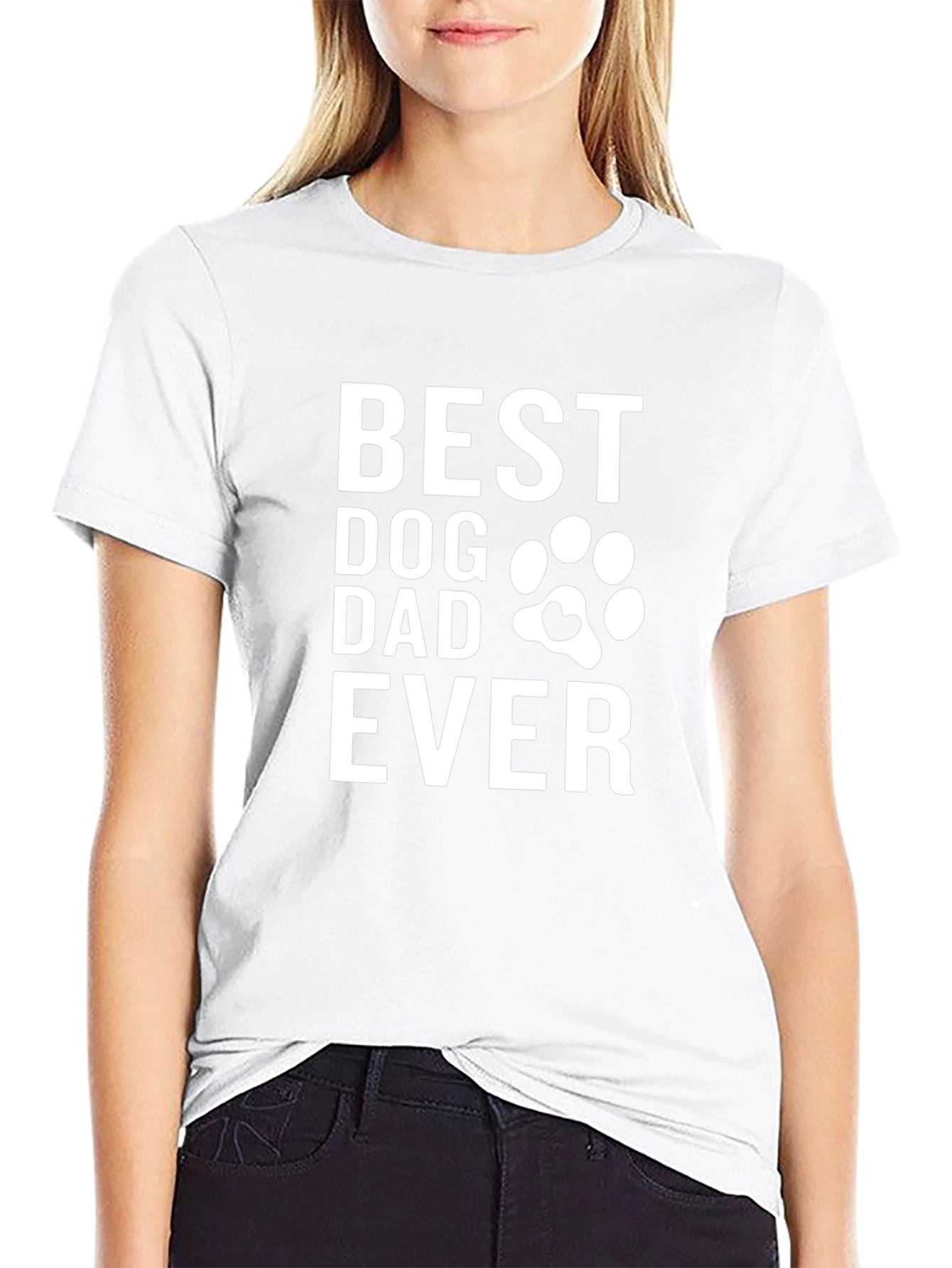 Best Dog Dad Ever T-Shirt | Funny Dog Dad Tee | Paw Print Shirt | Dog Lover Gift | Free Shipping $50+
