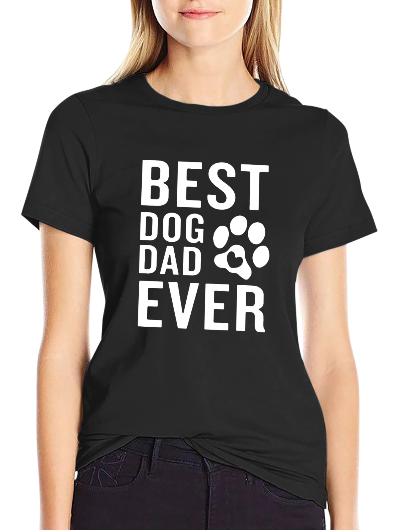 Best Dog Dad Ever T-Shirt | Funny Dog Dad Tee | Paw Print Shirt | Dog Lover Gift | Free Shipping $50+