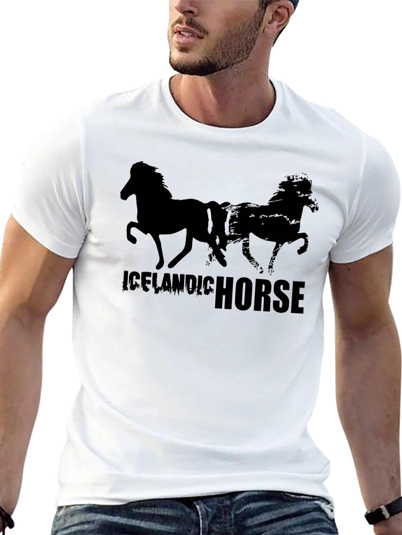 Icelandic Horse Black T-Shirt