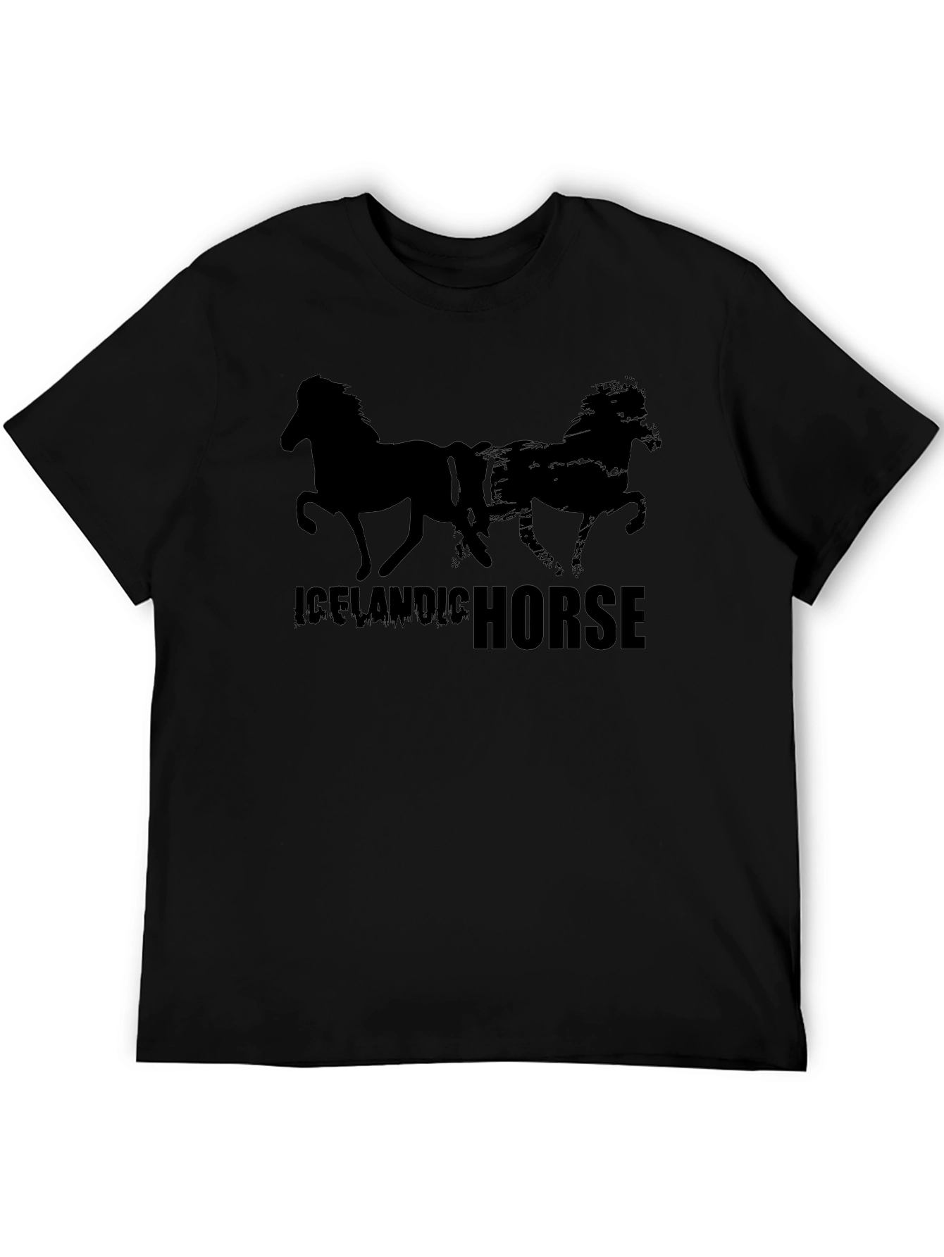 Icelandic Horse Black T-Shirt