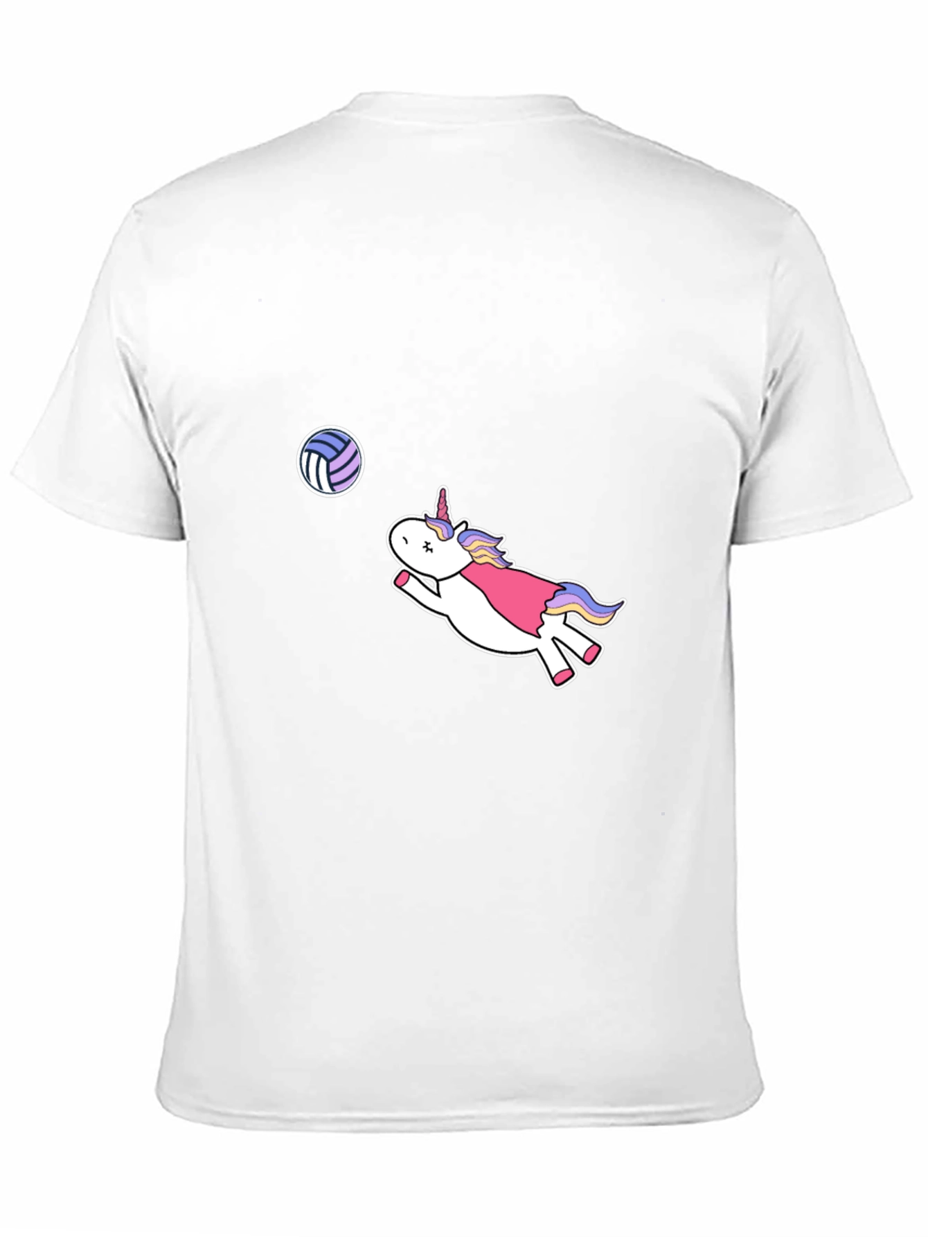 Unicorn Volleyball Black T-Shirt