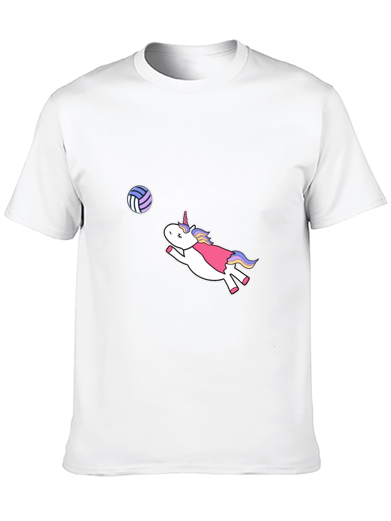 Unicorn Volleyball Black T-Shirt