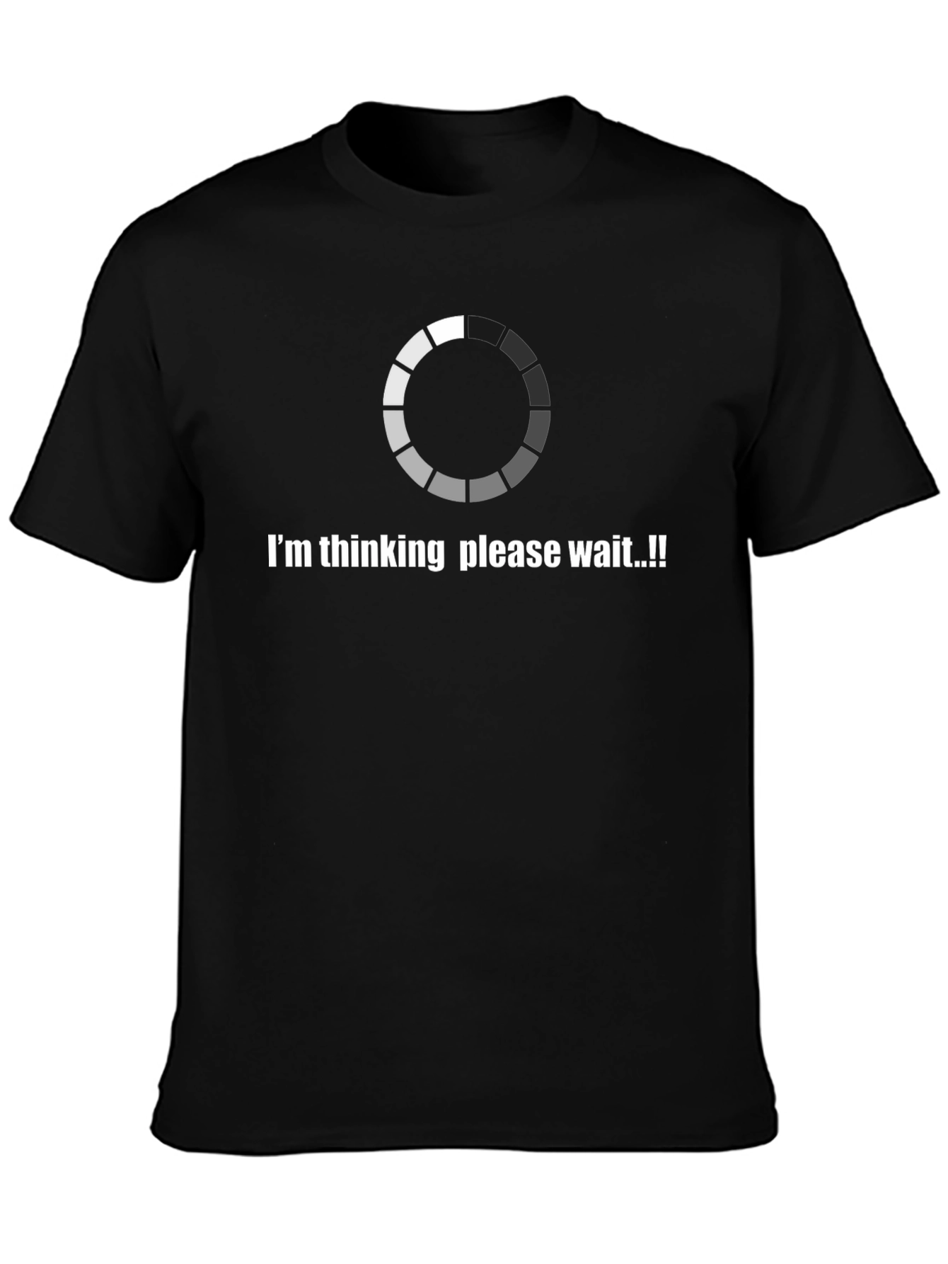 Thinking Loading T-Shirt Funny Geek Tee