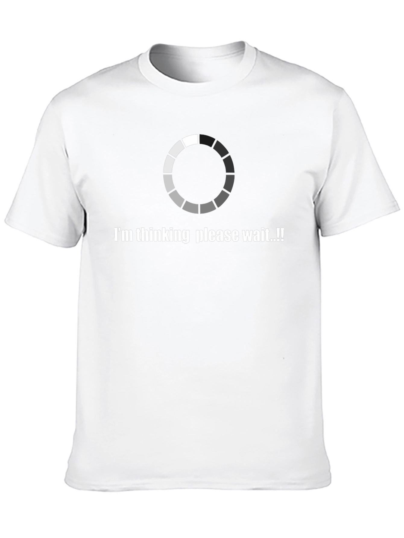 Thinking Loading T-Shirt Funny Geek Tee