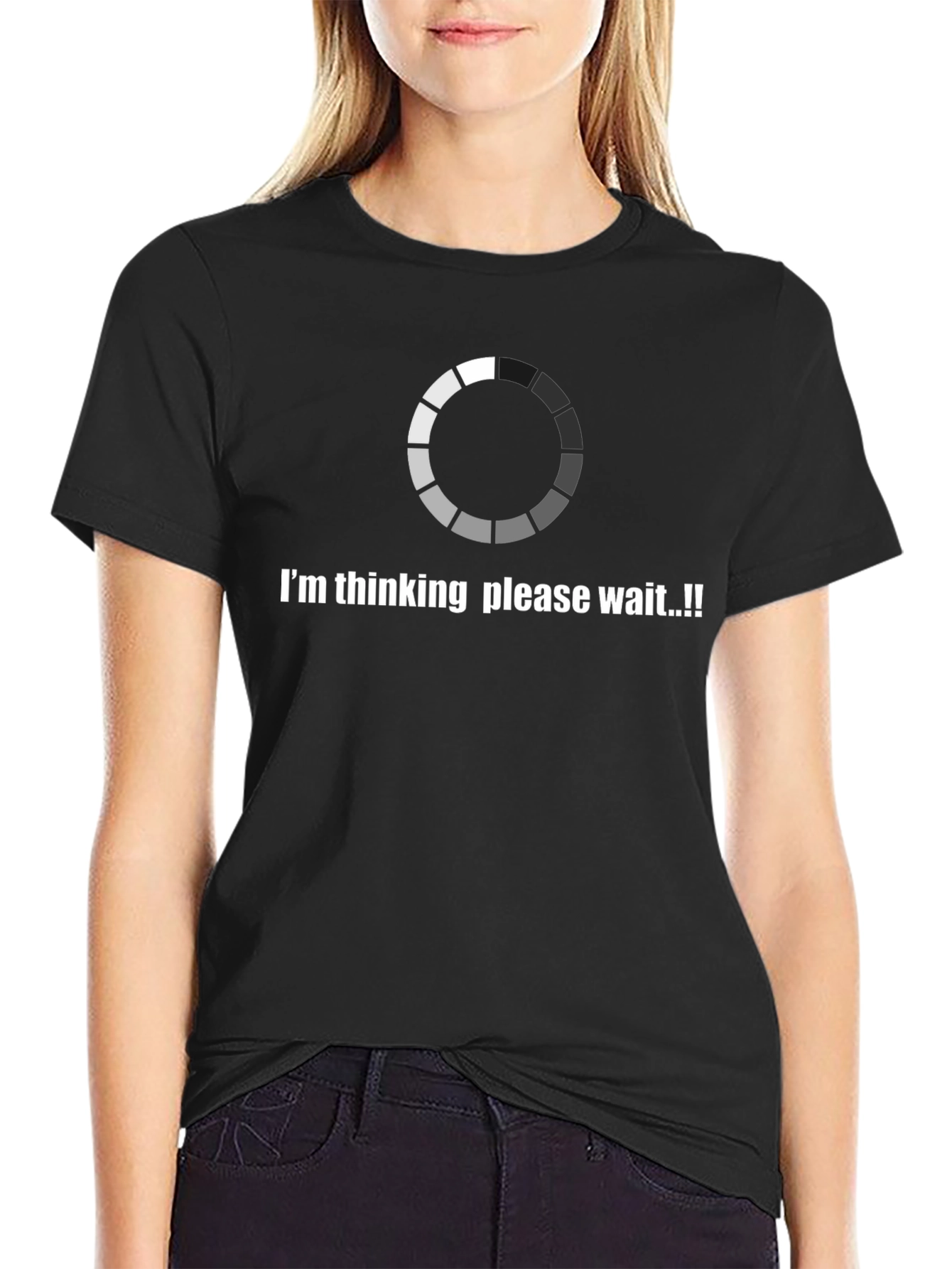 Thinking Loading T-Shirt Funny Geek Tee