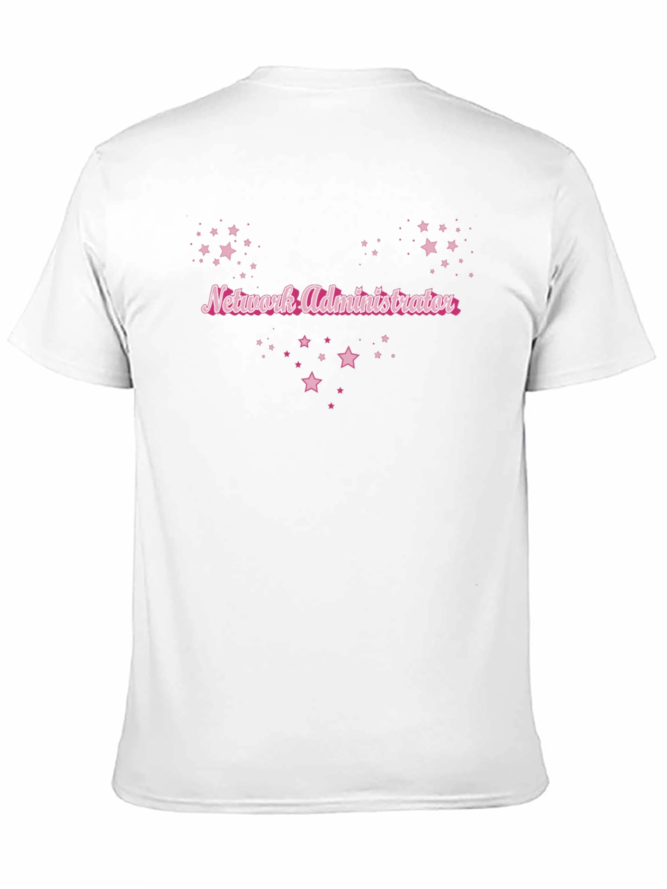 Network Administrator Pink Stars T-Shirt