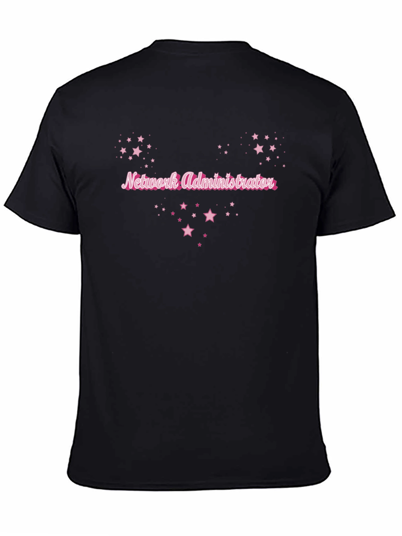 Network Administrator Pink Stars T-Shirt