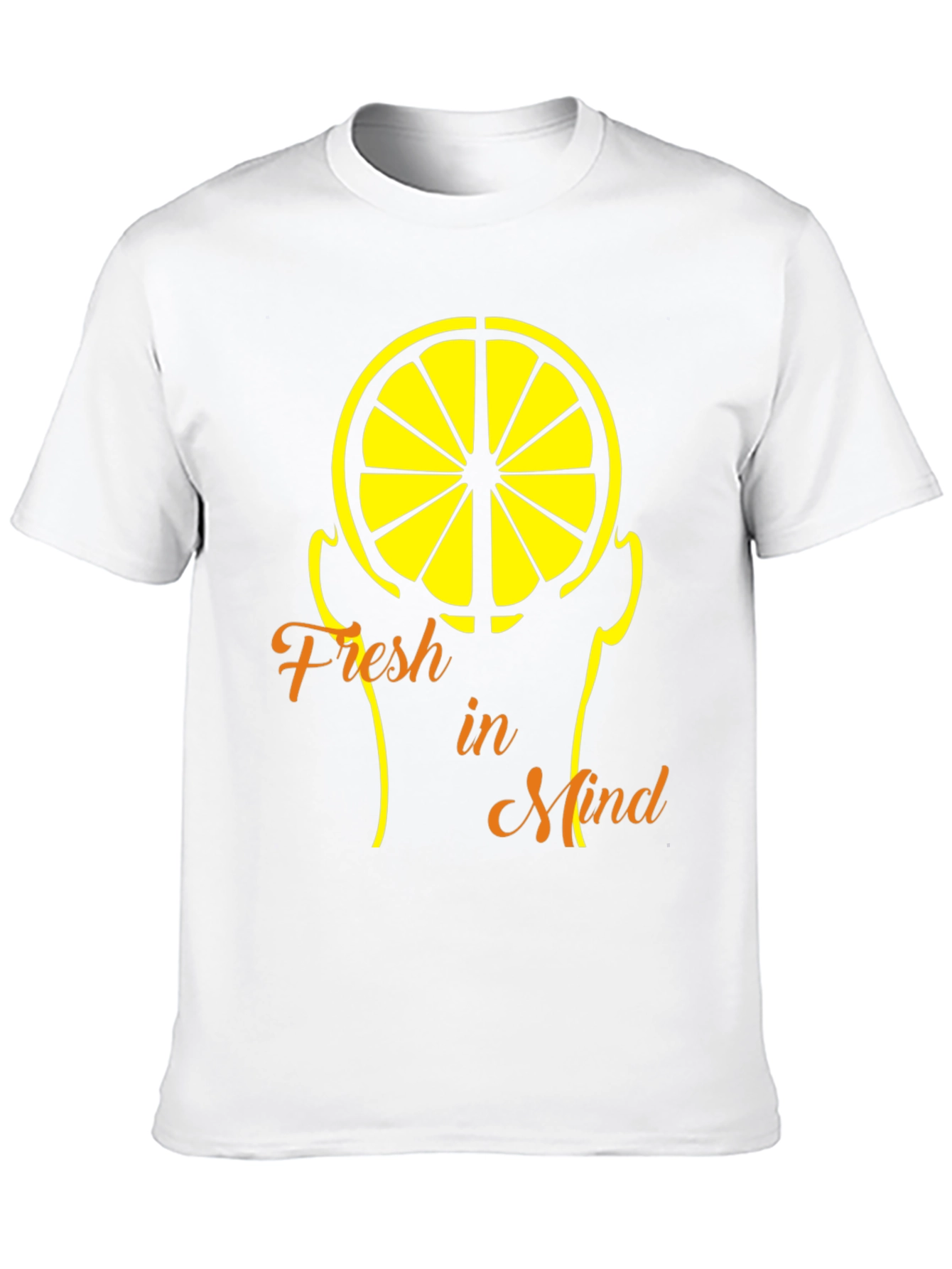 Fresh Mind Lemon Graphic Tee - Cool Summer Style