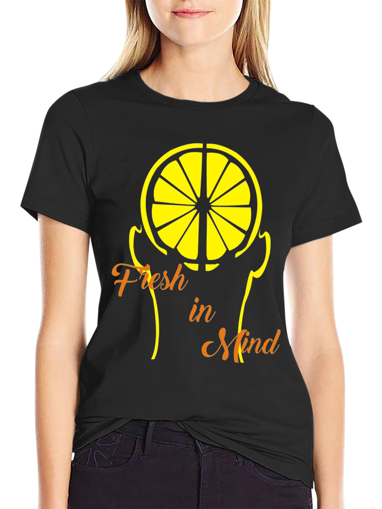 Fresh Mind Lemon Graphic Tee - Cool Summer Style