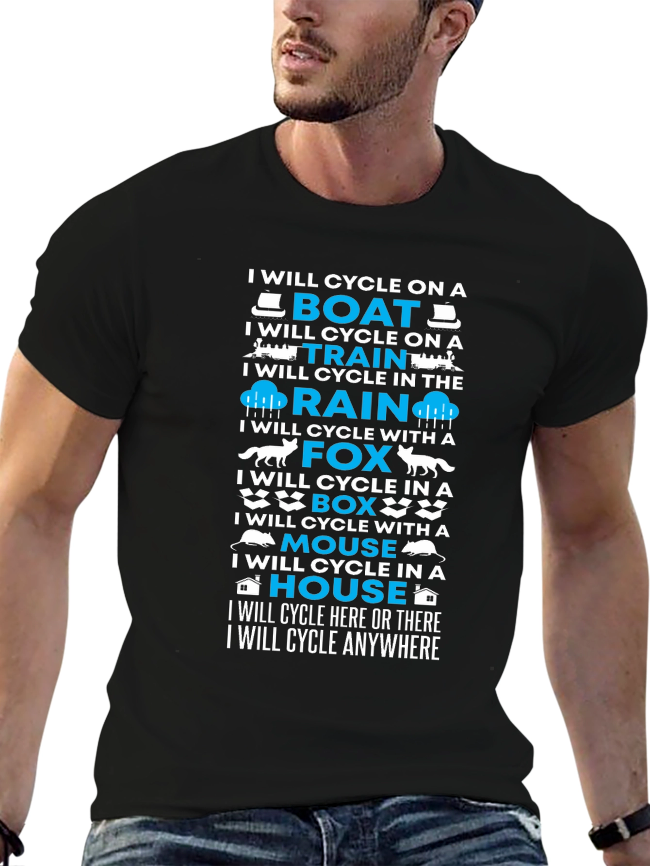 I Will Cycle Anywhere T-Shirt