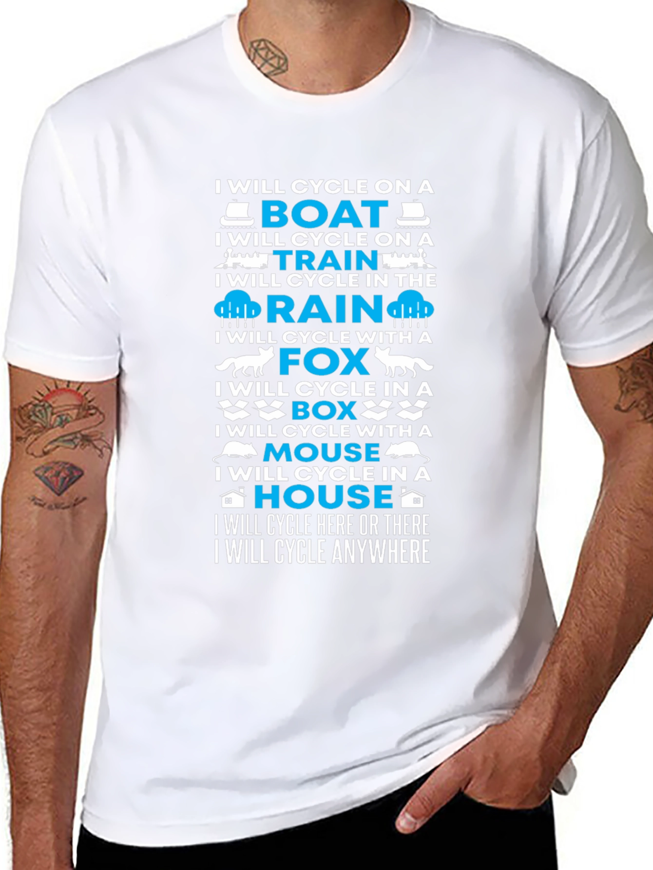 I Will Cycle Anywhere T-Shirt