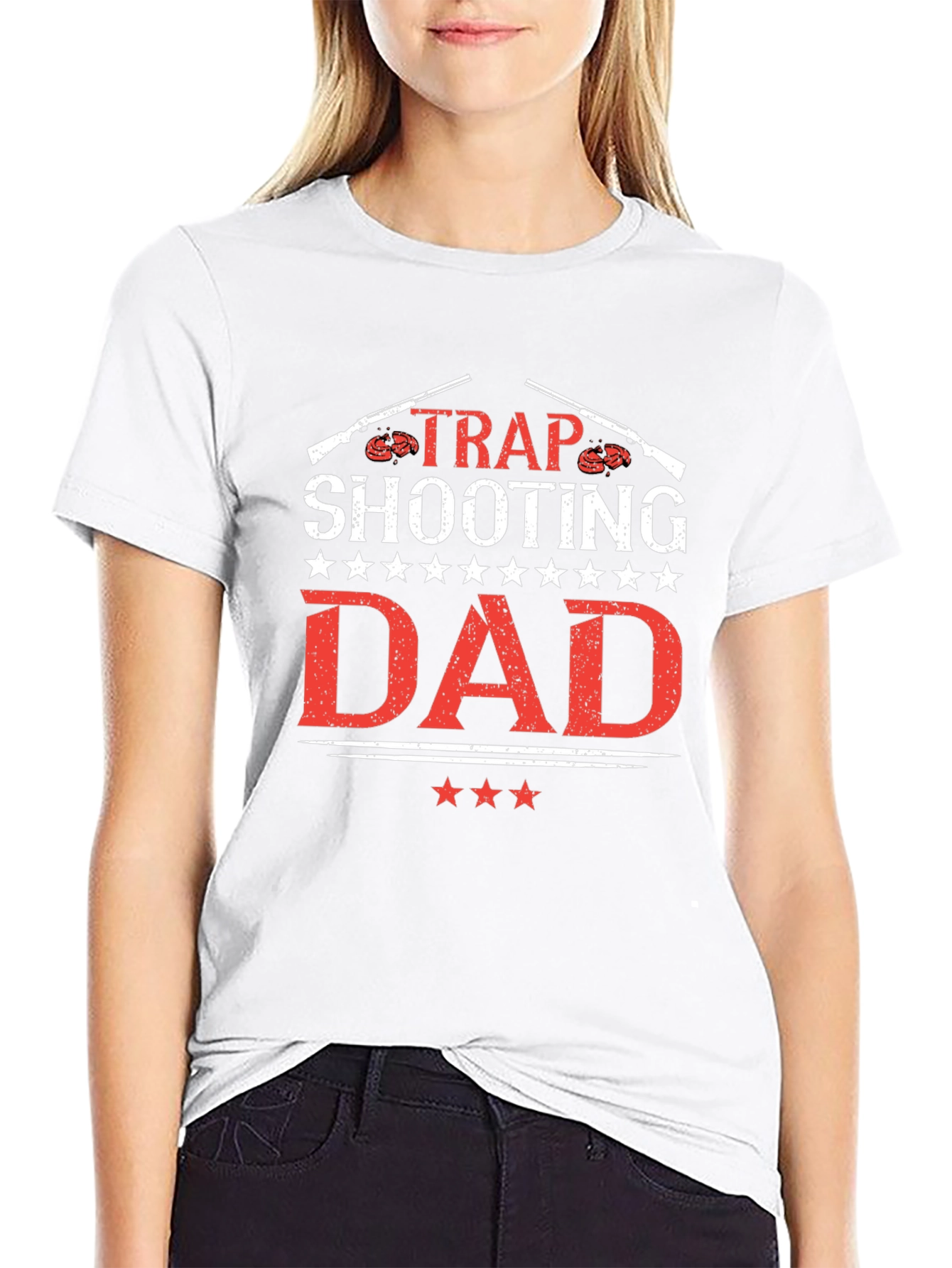 Trap Shooting Dad Graphic T-Shirt