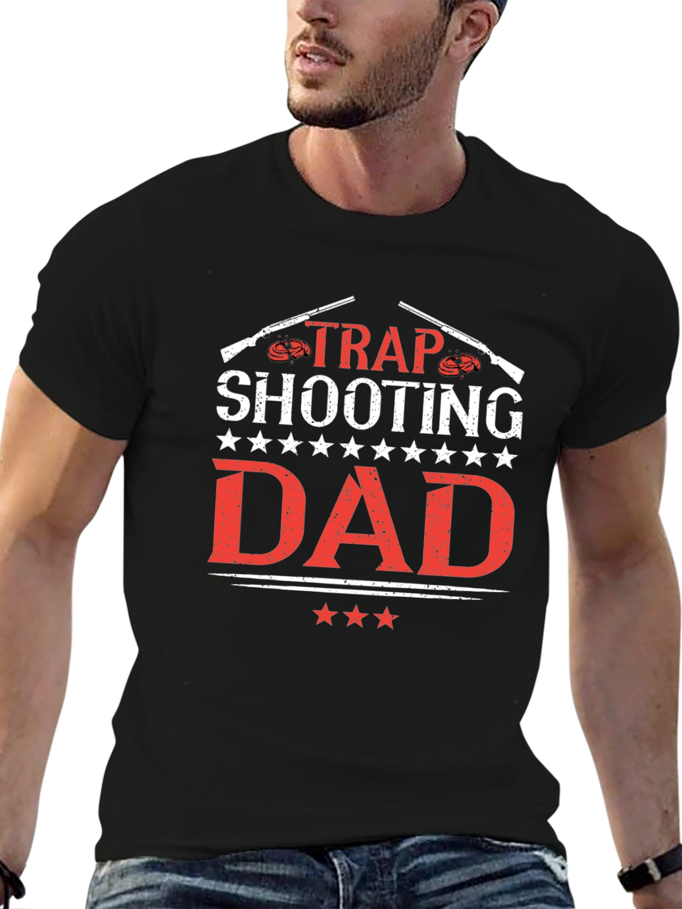Trap Shooting Dad Graphic T-Shirt