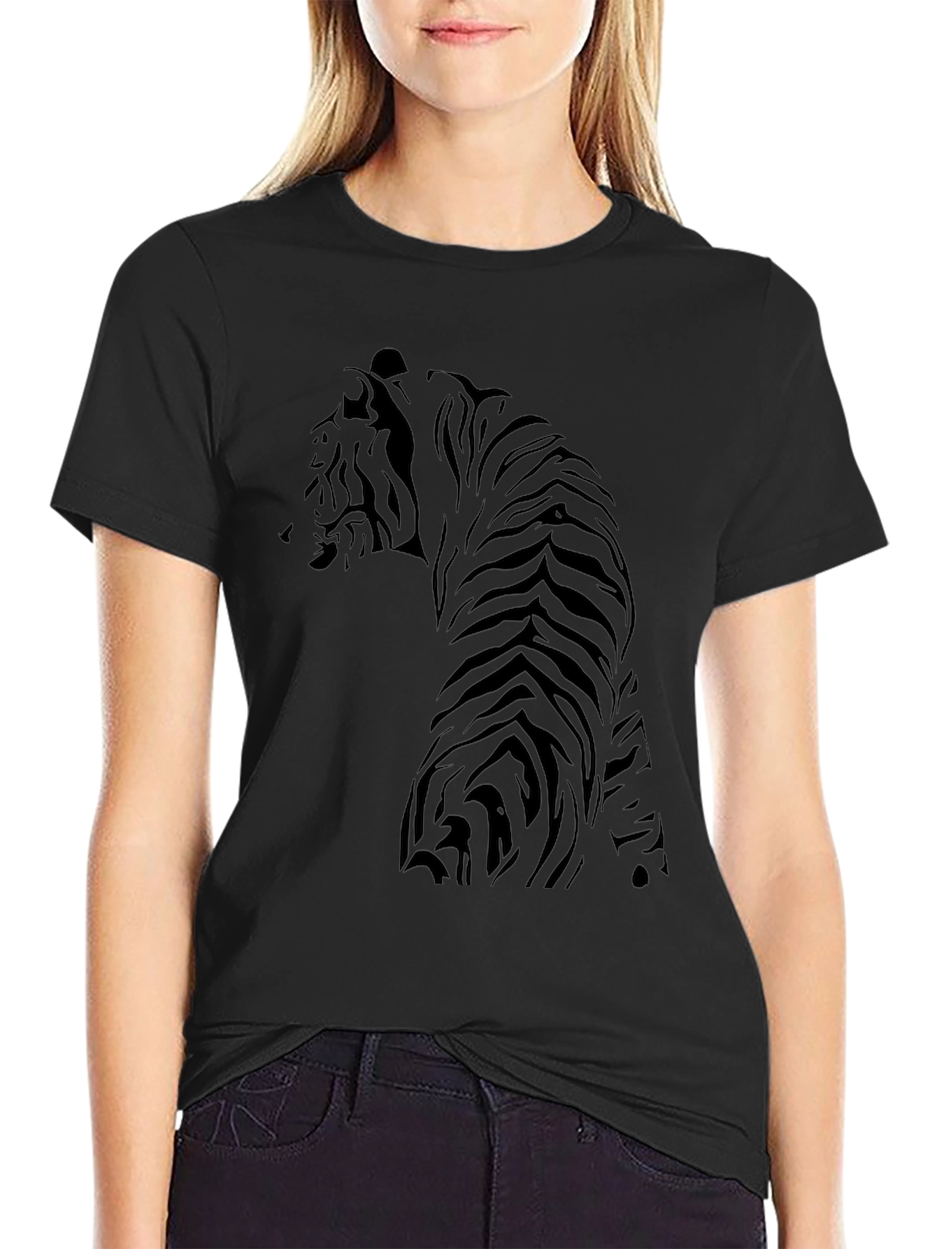Tiger Graphic Black T-Shirt - Mens Fashion