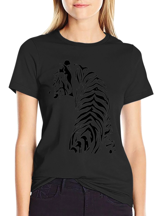 Tiger Graphic Black T-Shirt - Mens Fashion