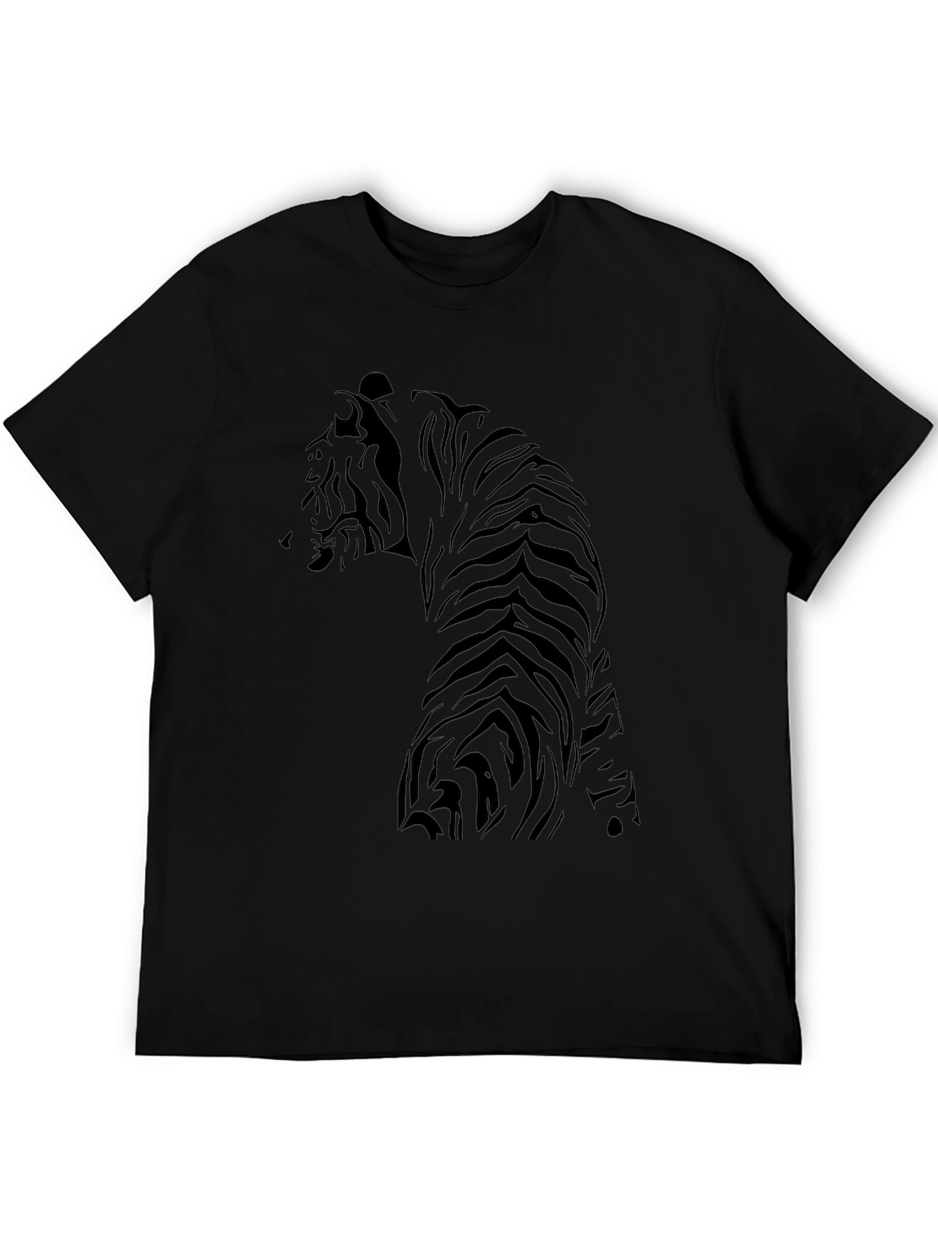 Tiger Graphic Black T-Shirt - Mens Fashion