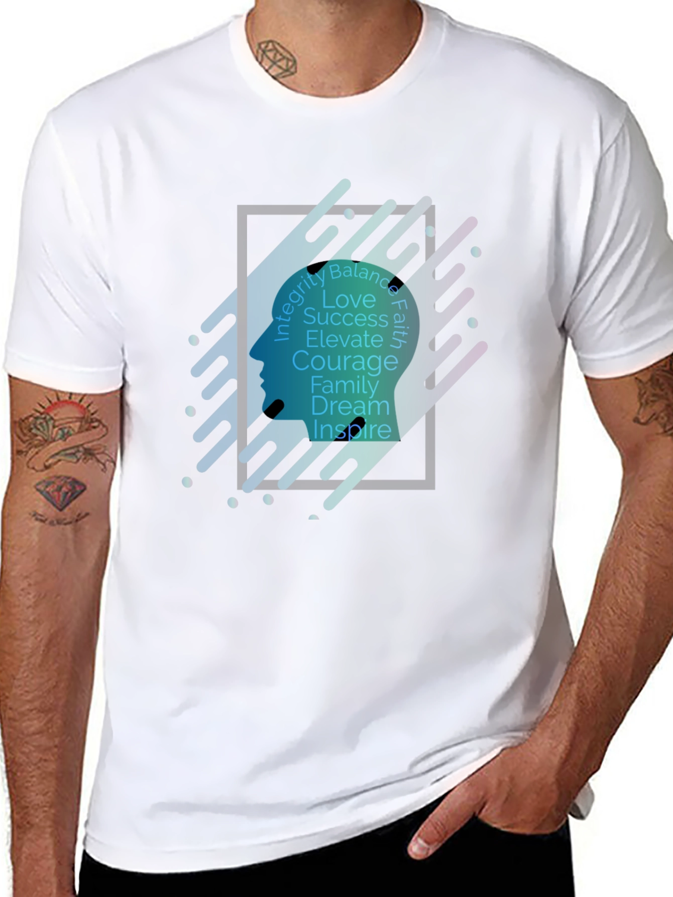 Inspirational Mindset Graphic T-Shirt - Black