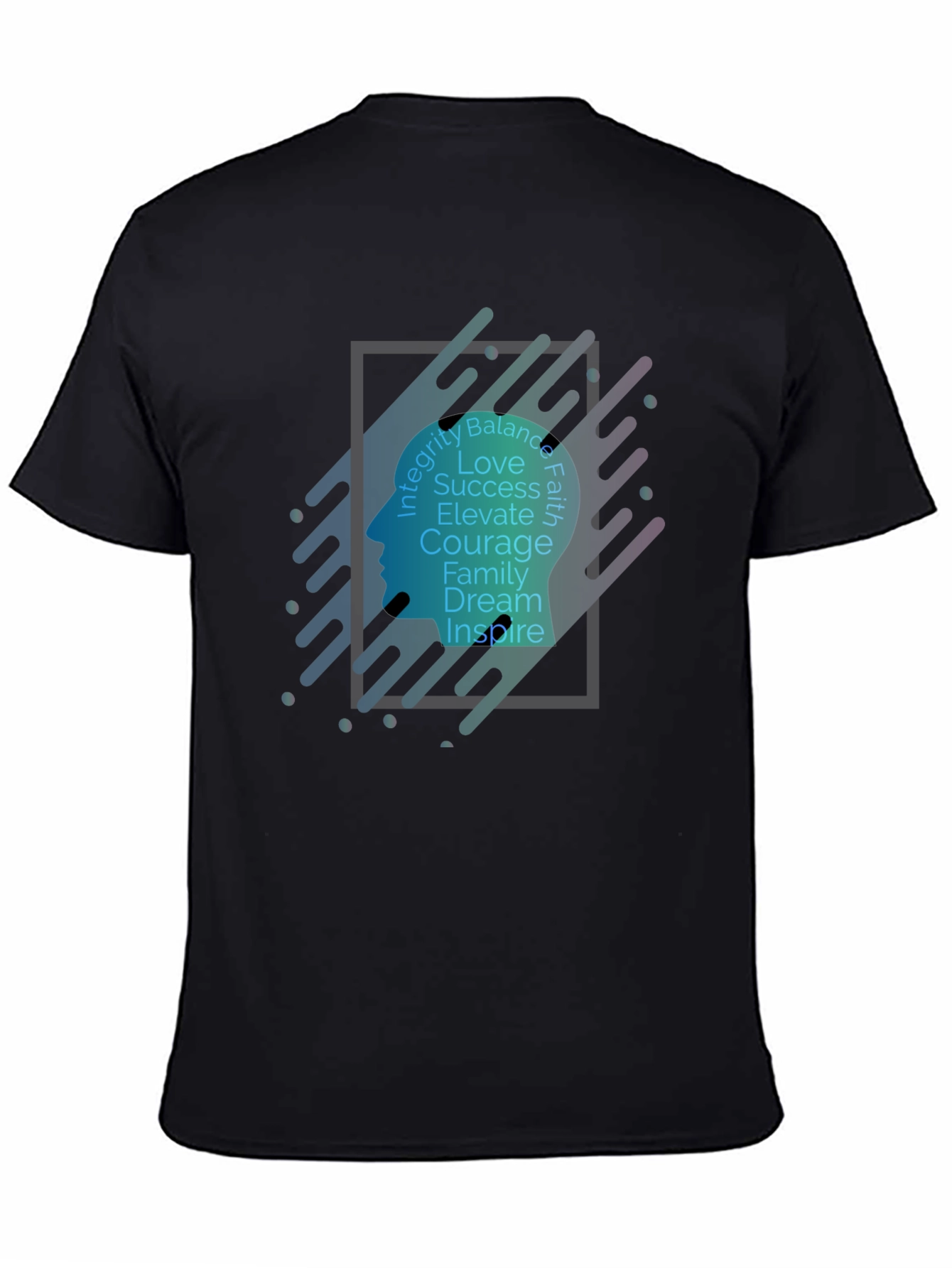 Inspirational Mindset Graphic T-Shirt - Black