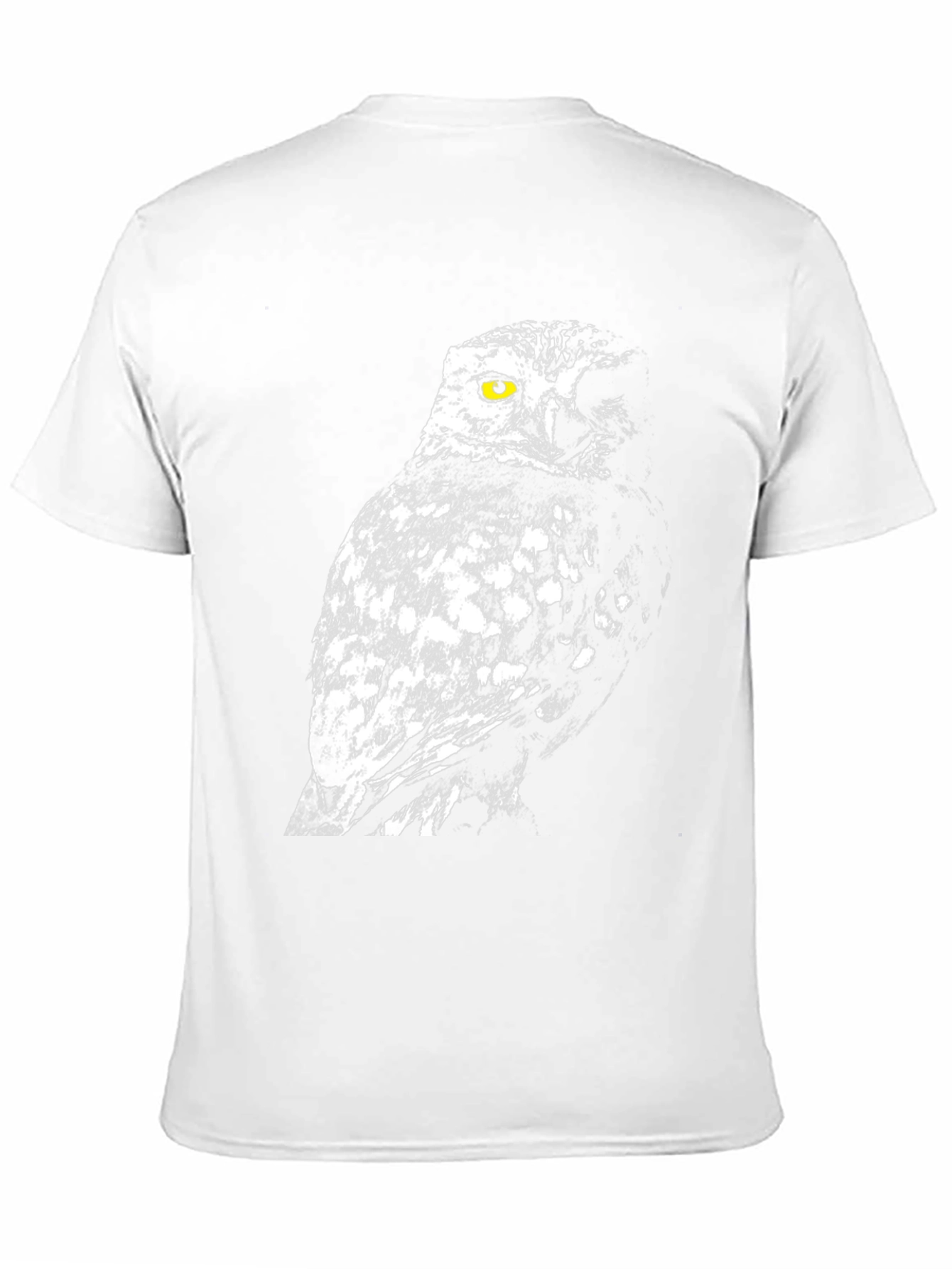 Owl Graphic Print Crew Neck T-Shirt
