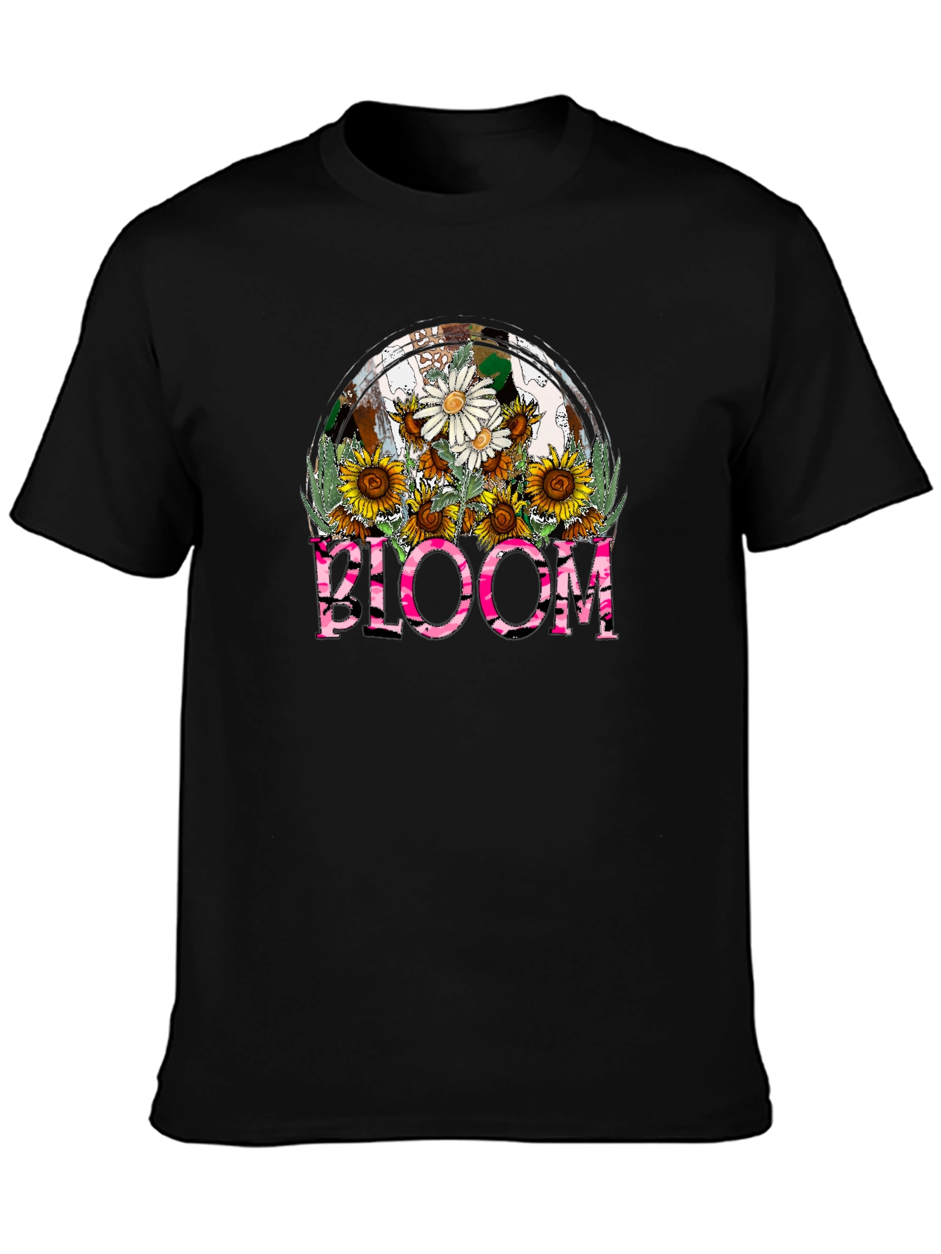 Bloom Floral Graphic T-Shirt - Stylish Casual Tee