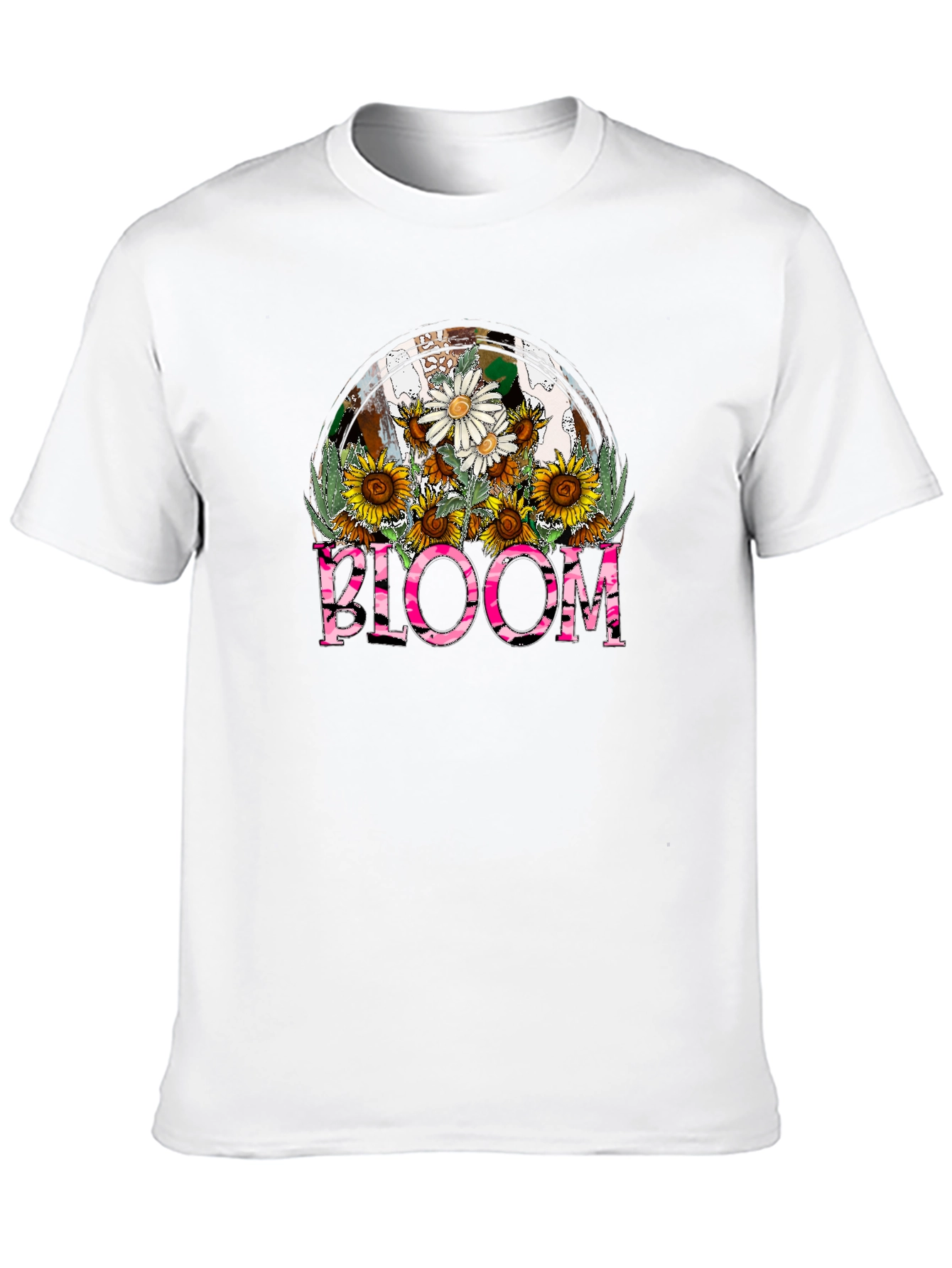 Bloom Floral Graphic T-Shirt - Stylish Casual Tee
