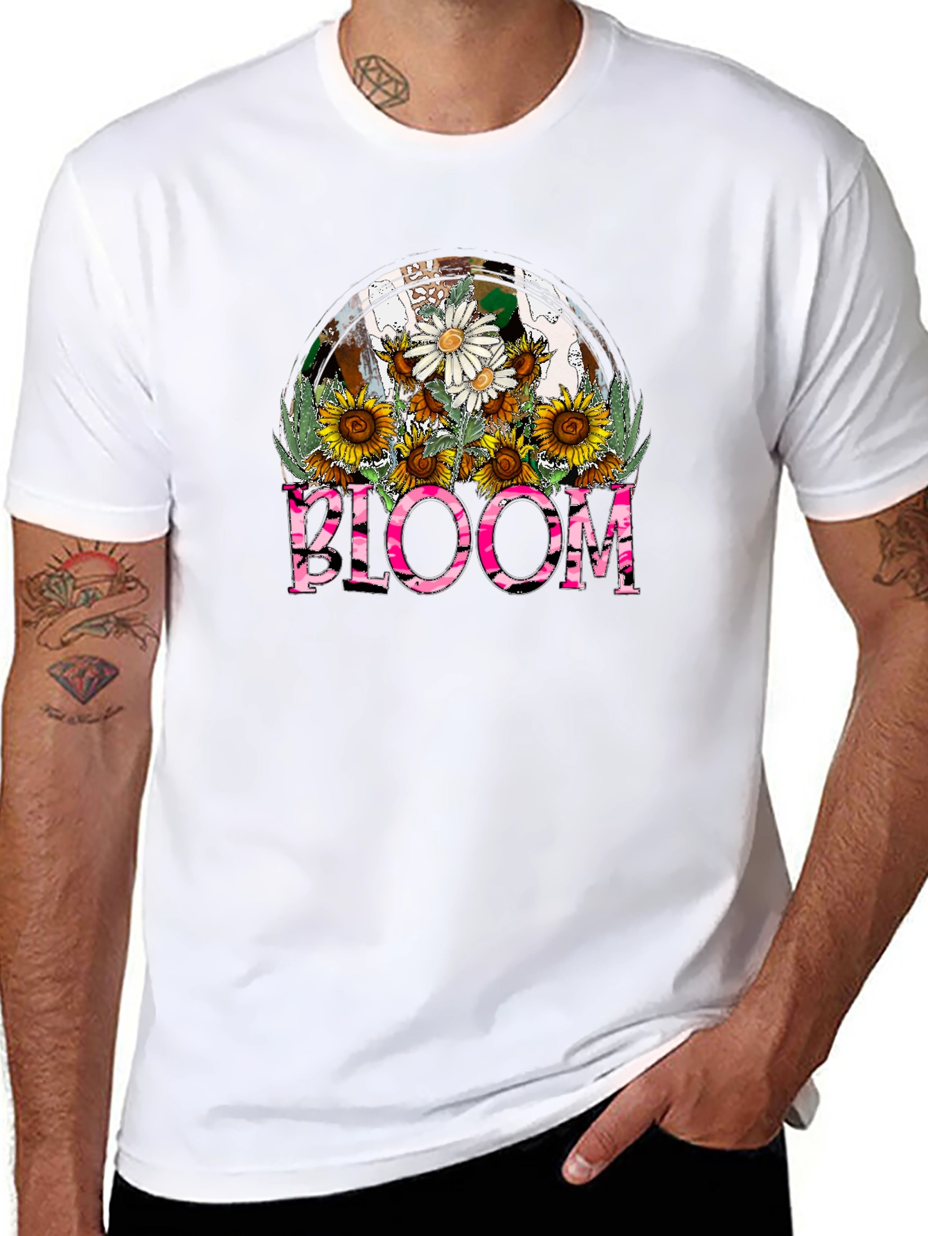 Bloom Floral Graphic T-Shirt - Stylish Casual Tee