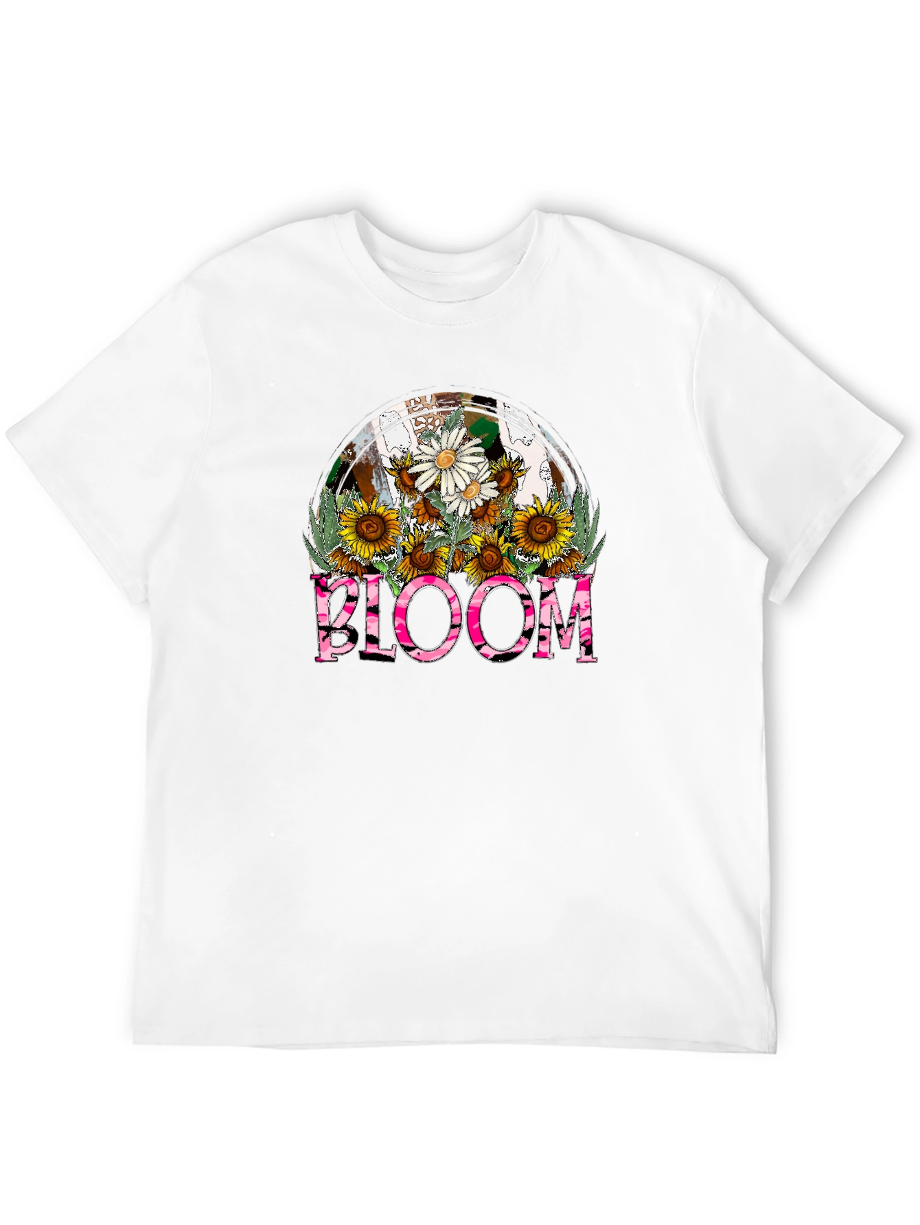 Bloom Floral Graphic T-Shirt - Stylish Casual Tee
