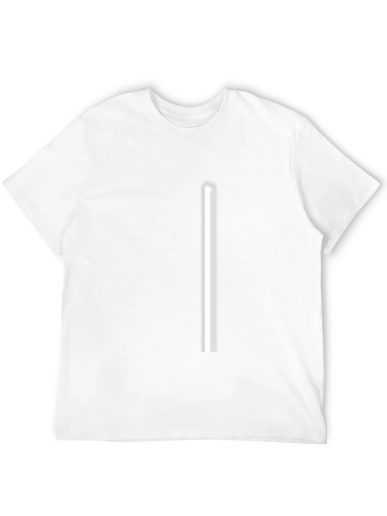Mens Solid Black Crewneck T-Shirt