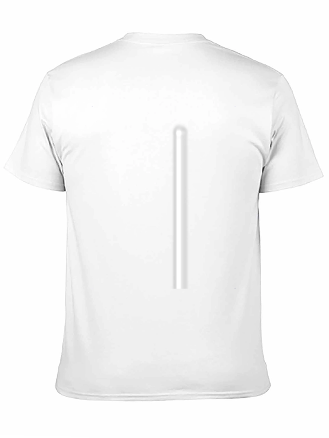 Mens Solid Black Crewneck T-Shirt