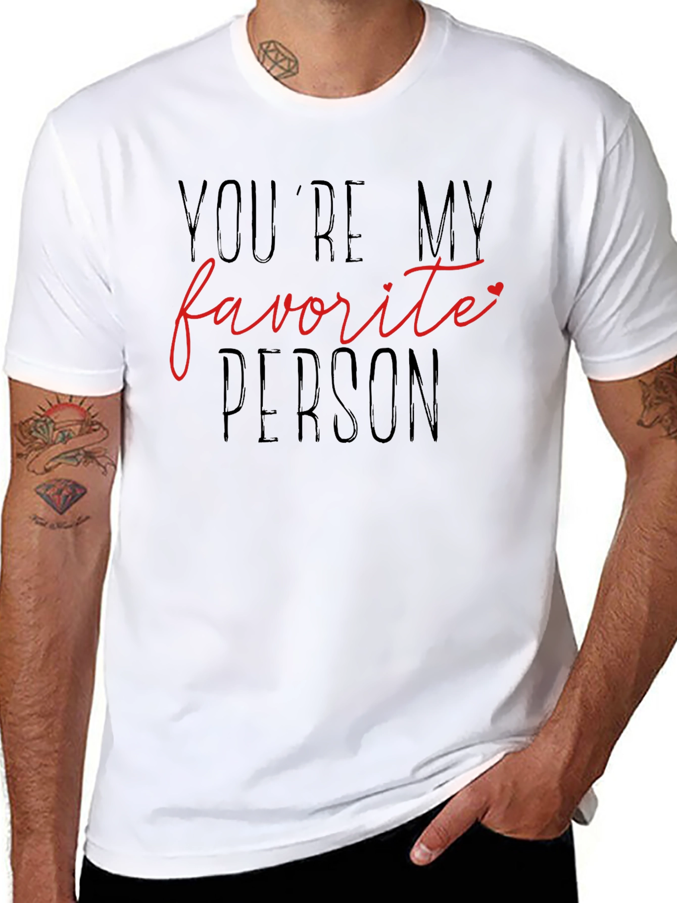 Favorite Person Graphic Tee - Trendy Casual Wear