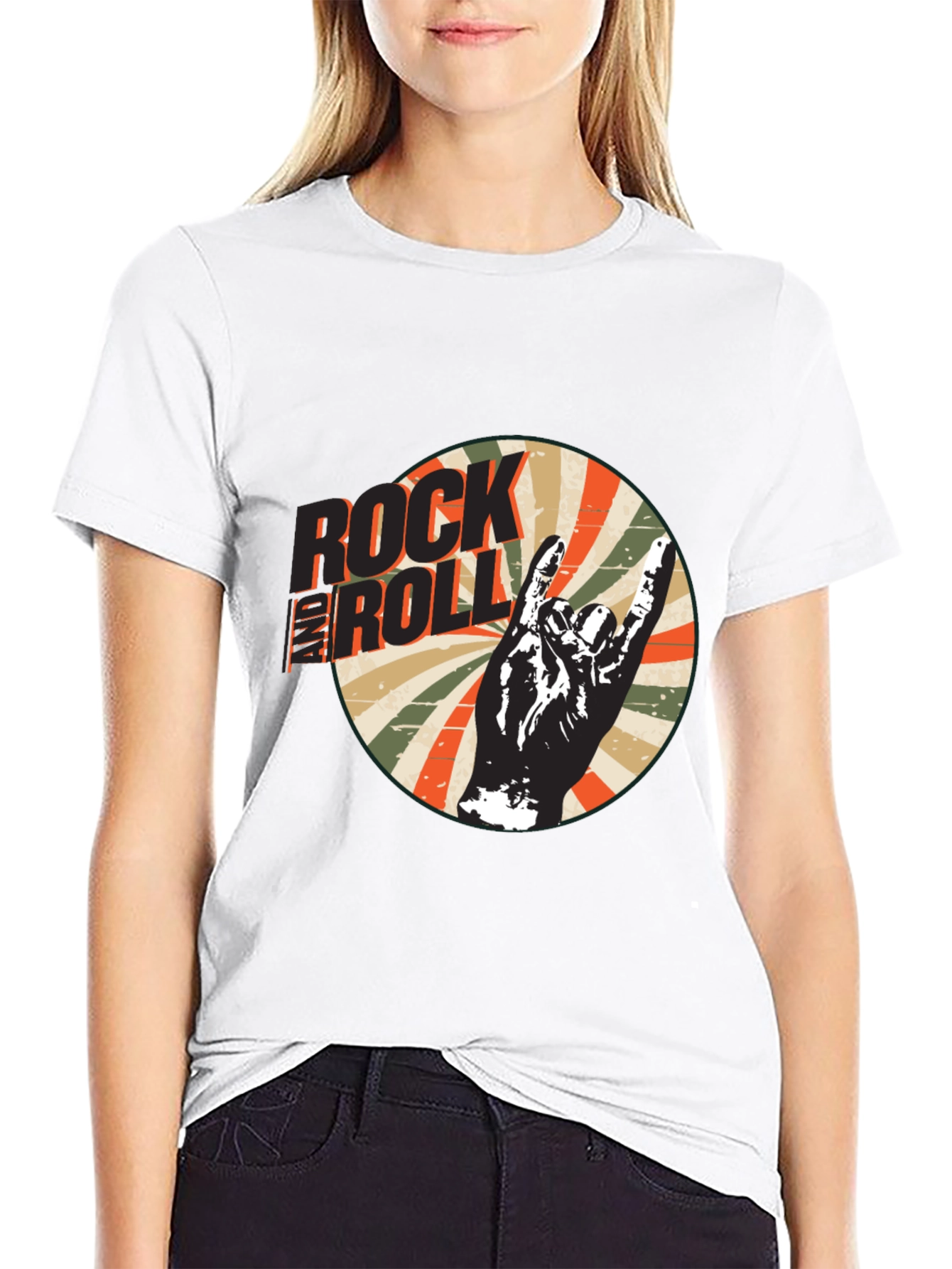 Rock and Roll Retro Graphic T-Shirt