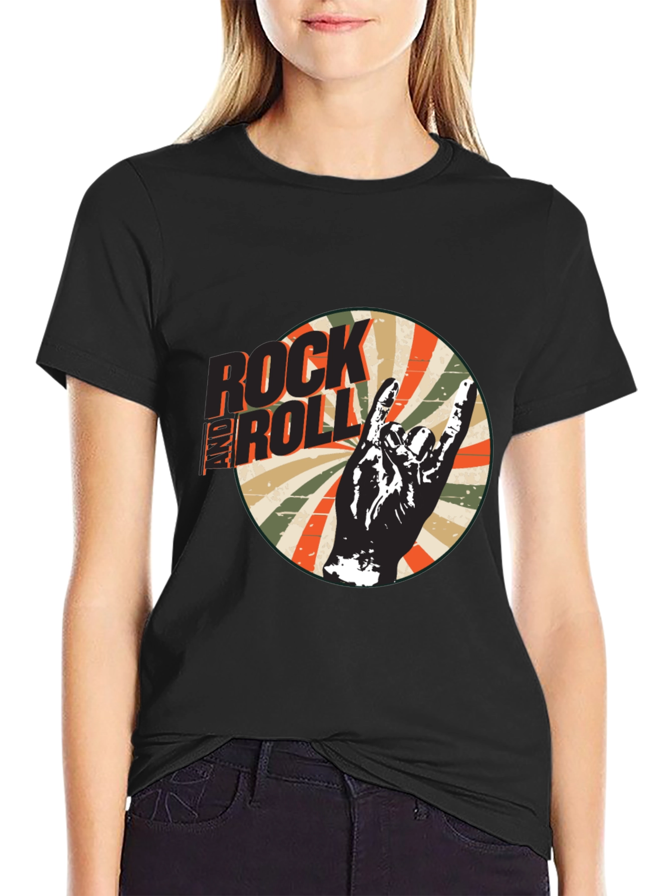 Rock and Roll Retro Graphic T-Shirt