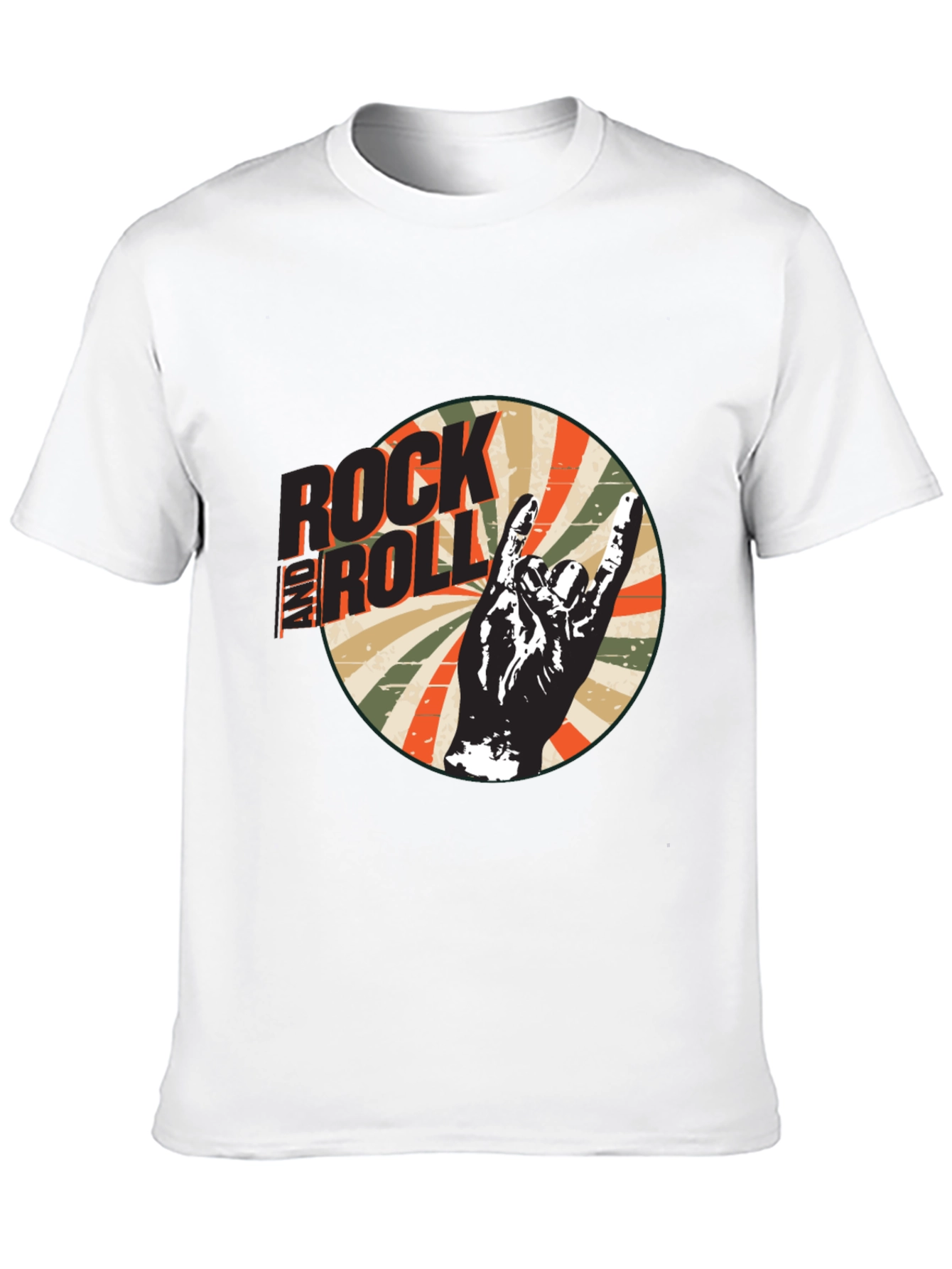 Rock and Roll Retro Graphic T-Shirt