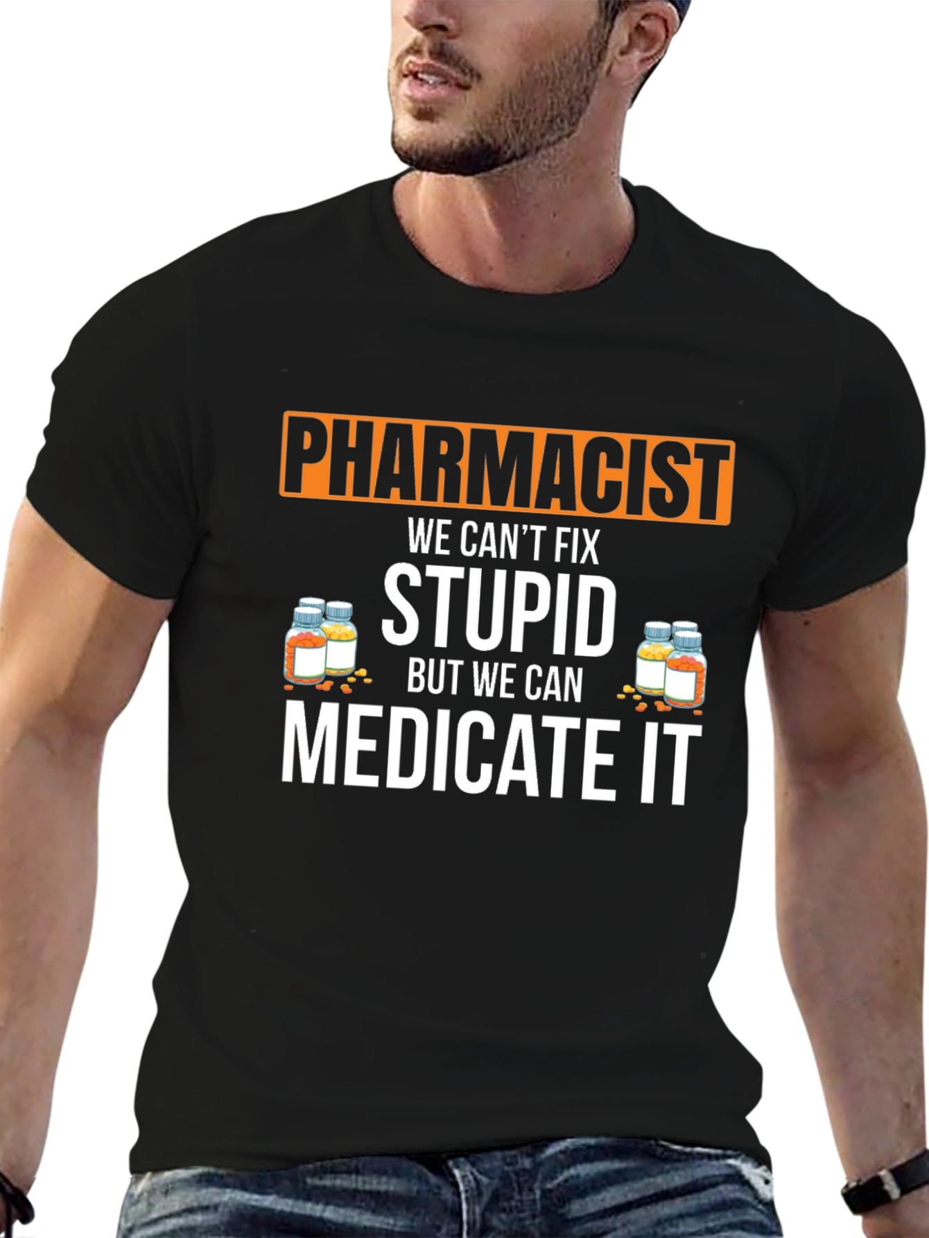 Pharmacist Medicate It Funny T-Shirt