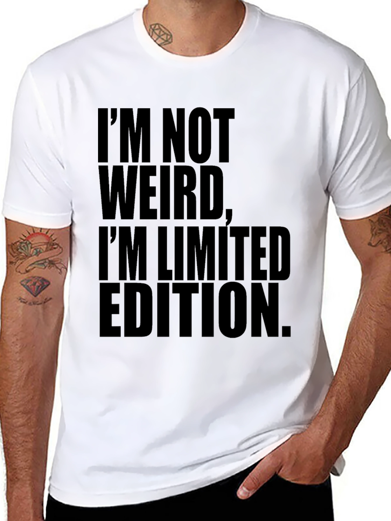 Funny Limited Edition Black Graphic Tee