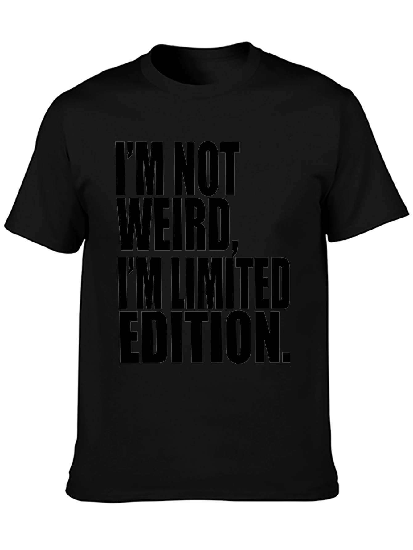 Funny Limited Edition Black Graphic Tee