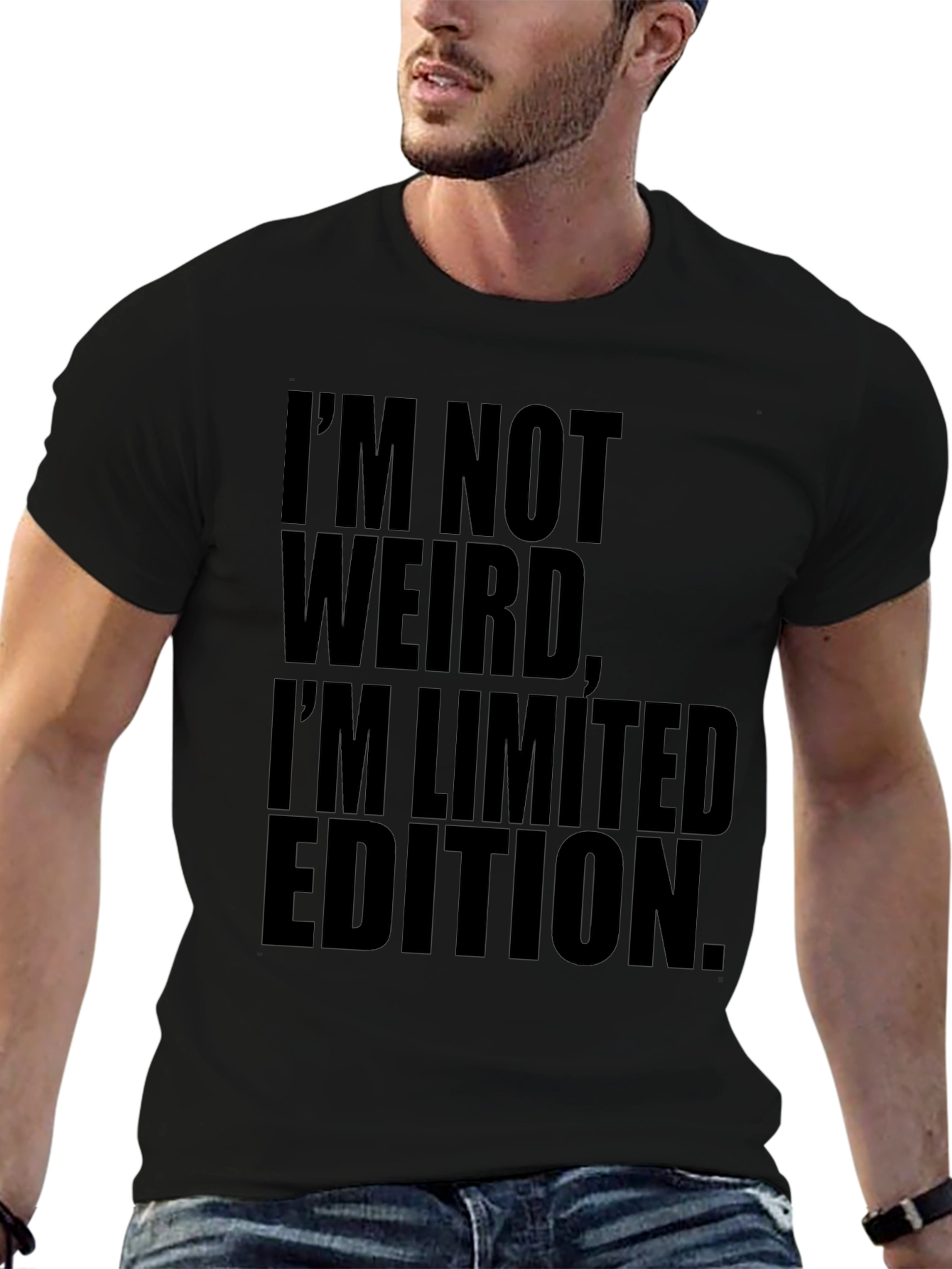 Funny Limited Edition Black Graphic Tee