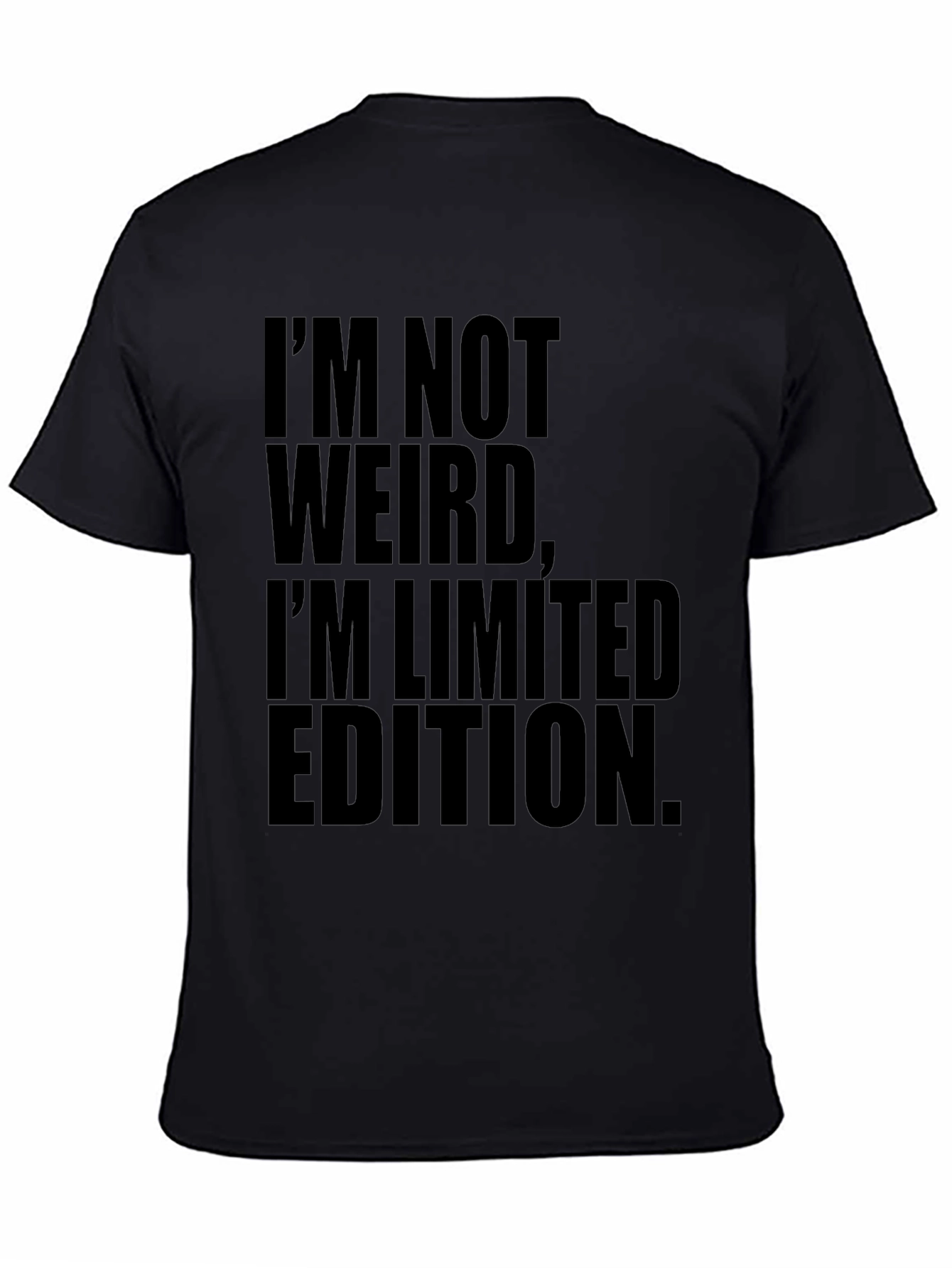 Funny Limited Edition Black Graphic Tee