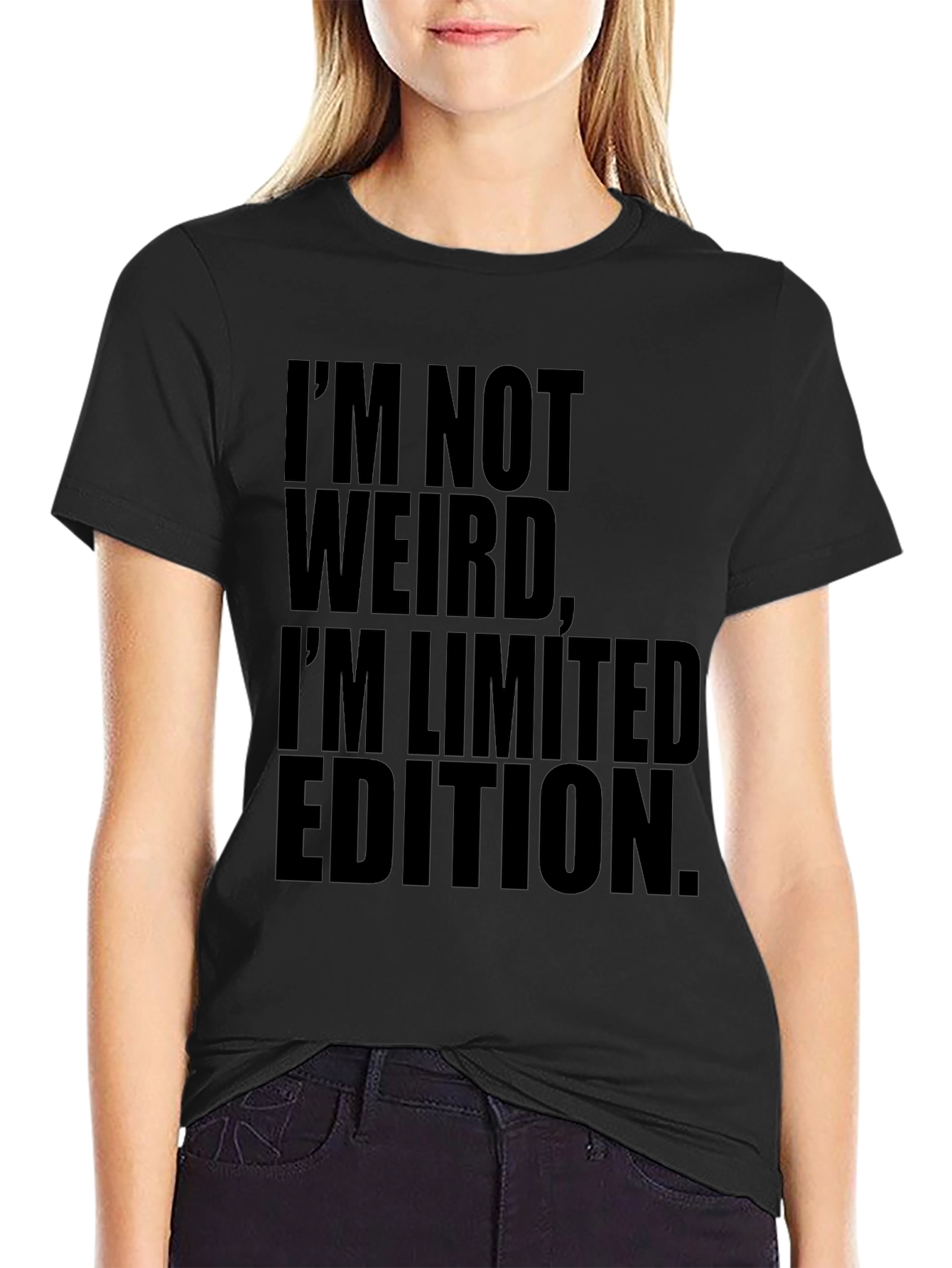 Funny Limited Edition Black Graphic Tee