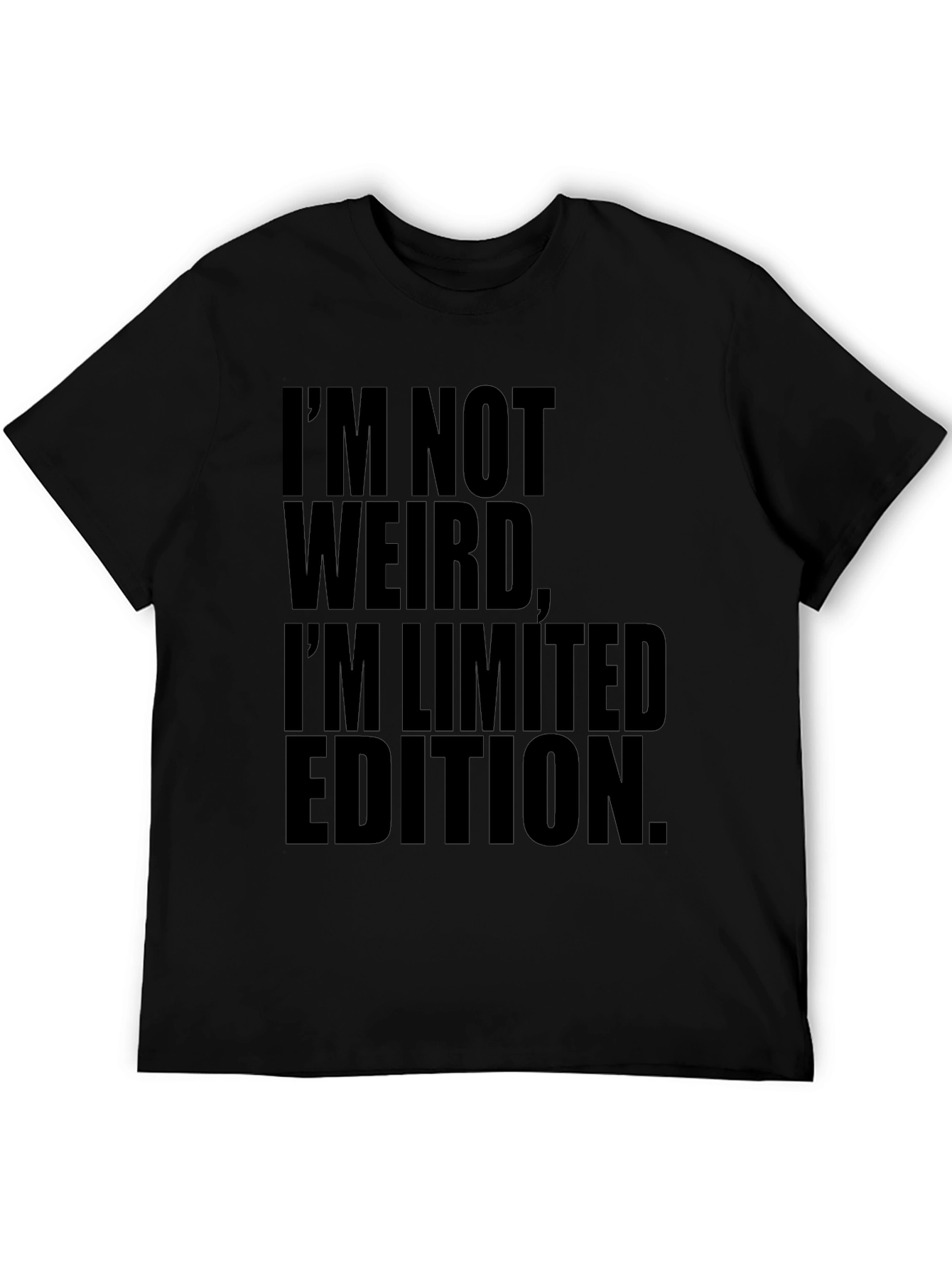 Funny Limited Edition Black Graphic Tee