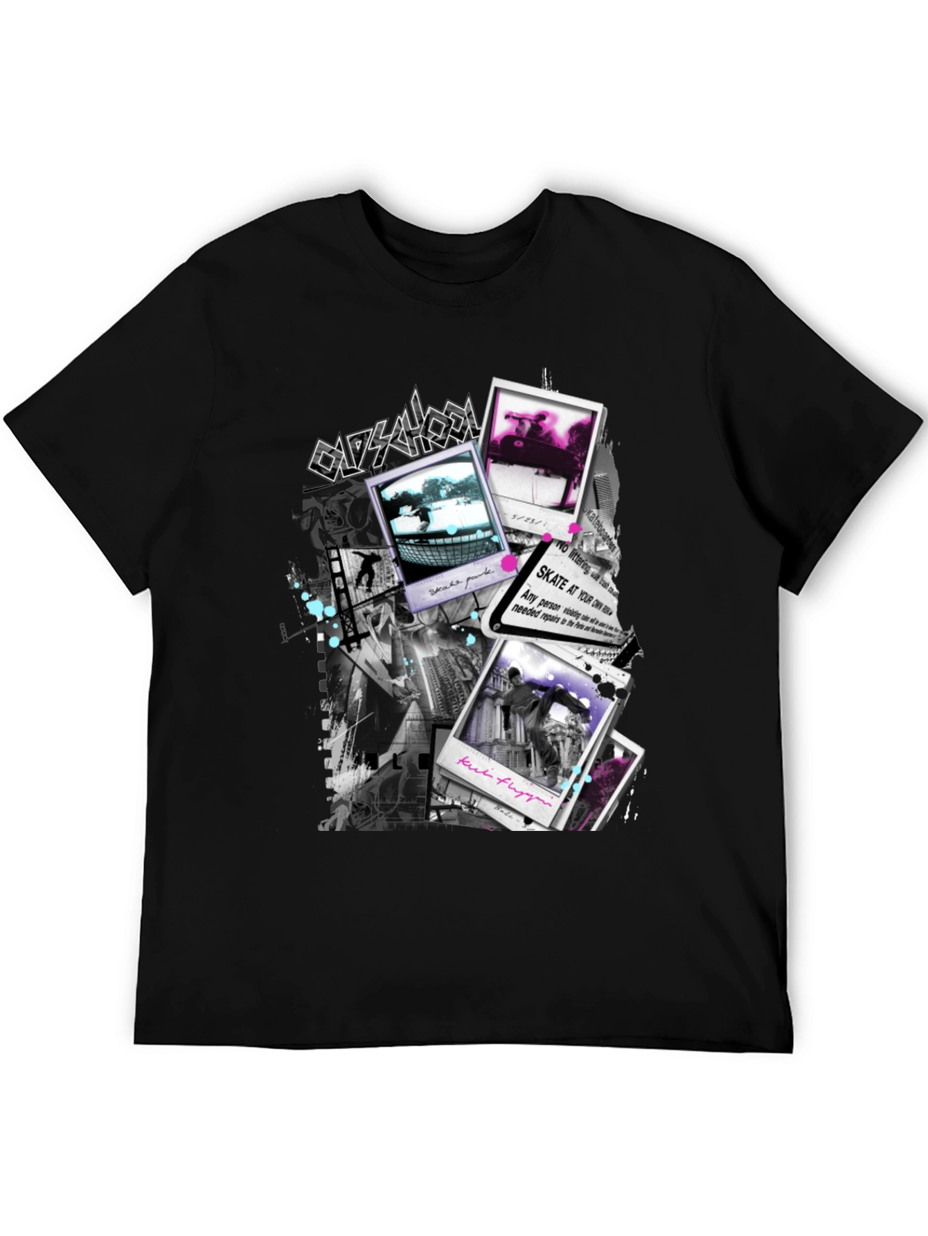 Oldschool Black Graphic T-Shirt