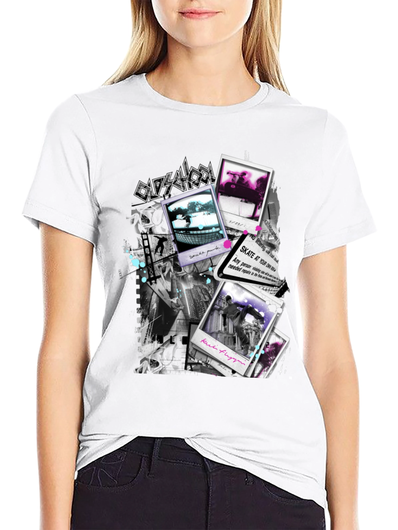 Oldschool Black Graphic T-Shirt