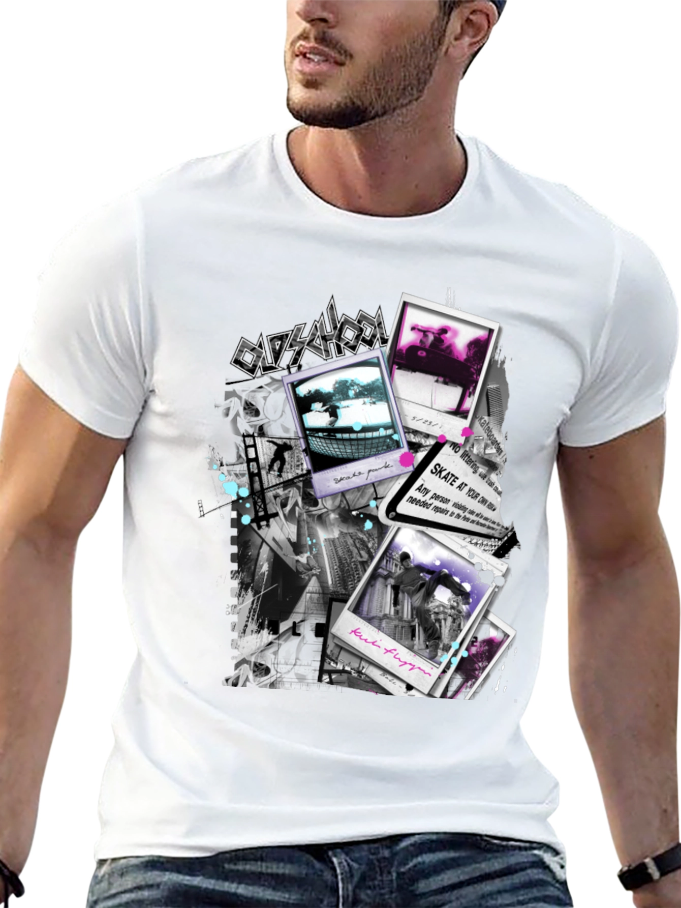 Oldschool Black Graphic T-Shirt