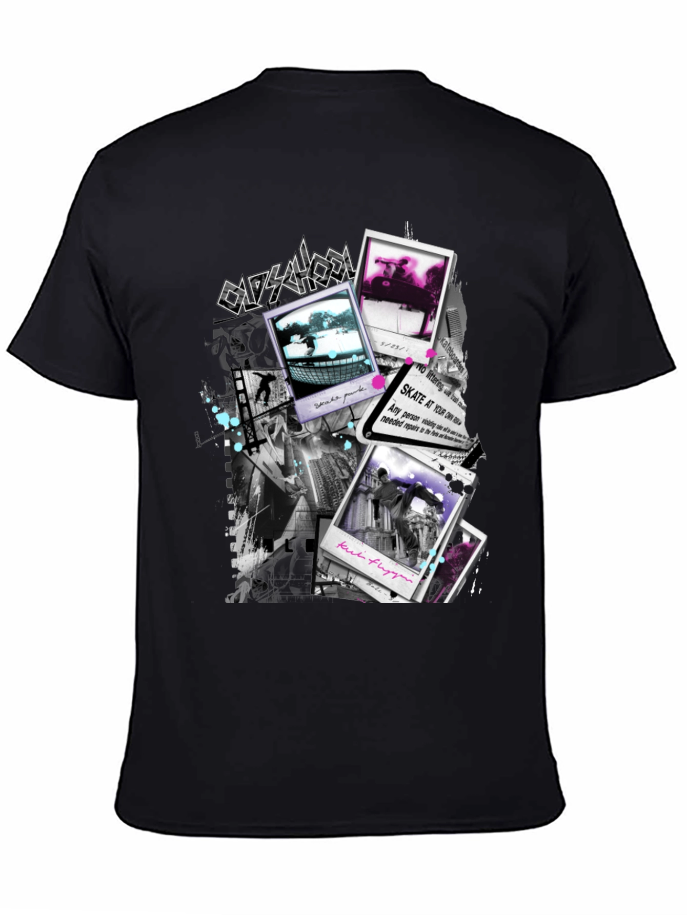 Oldschool Black Graphic T-Shirt